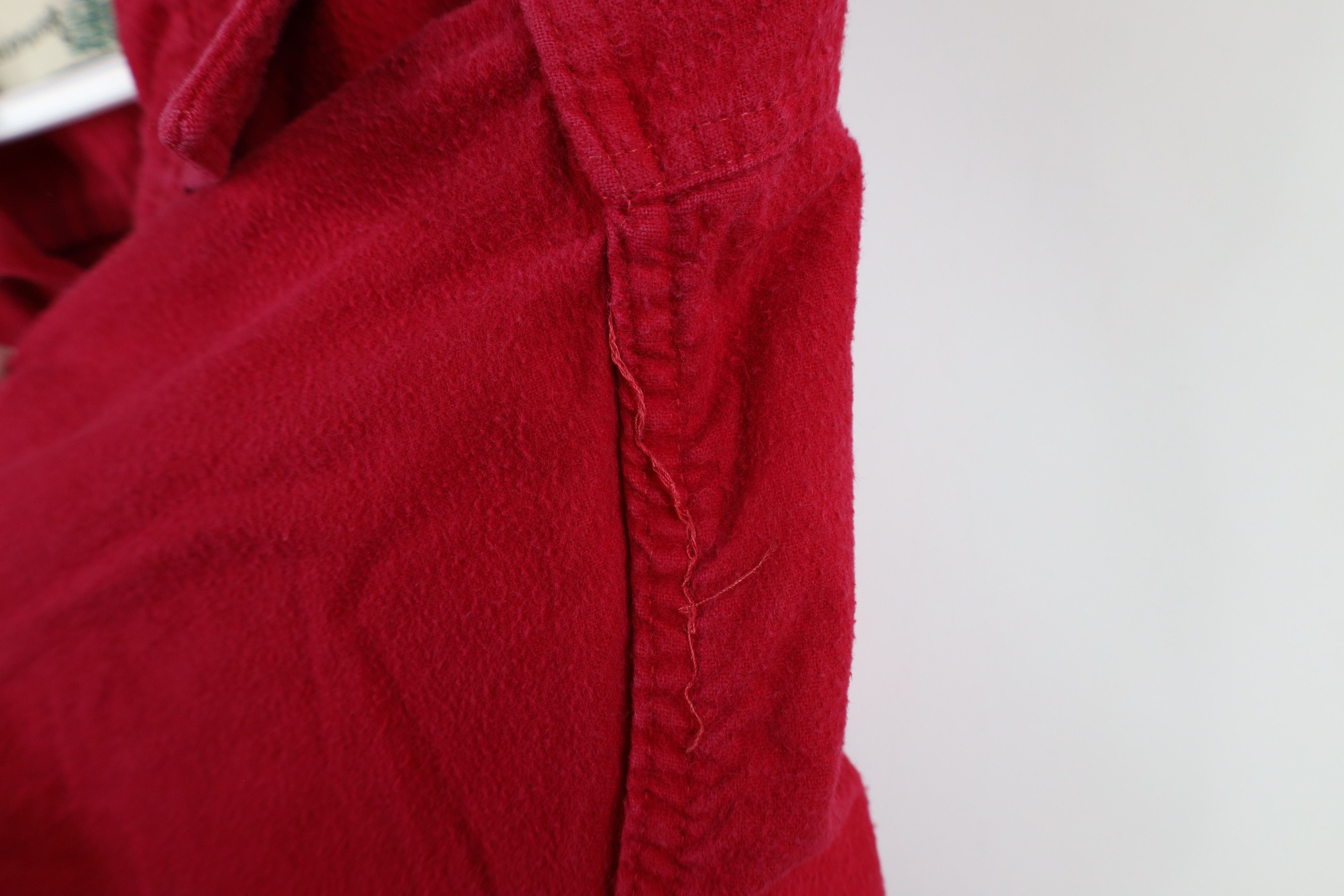 Vintage Vintage 90s Streetwear Cloth Collared Button Shirt Red USA Size US XL / EU 56 / 4 - 7 Thumbnail