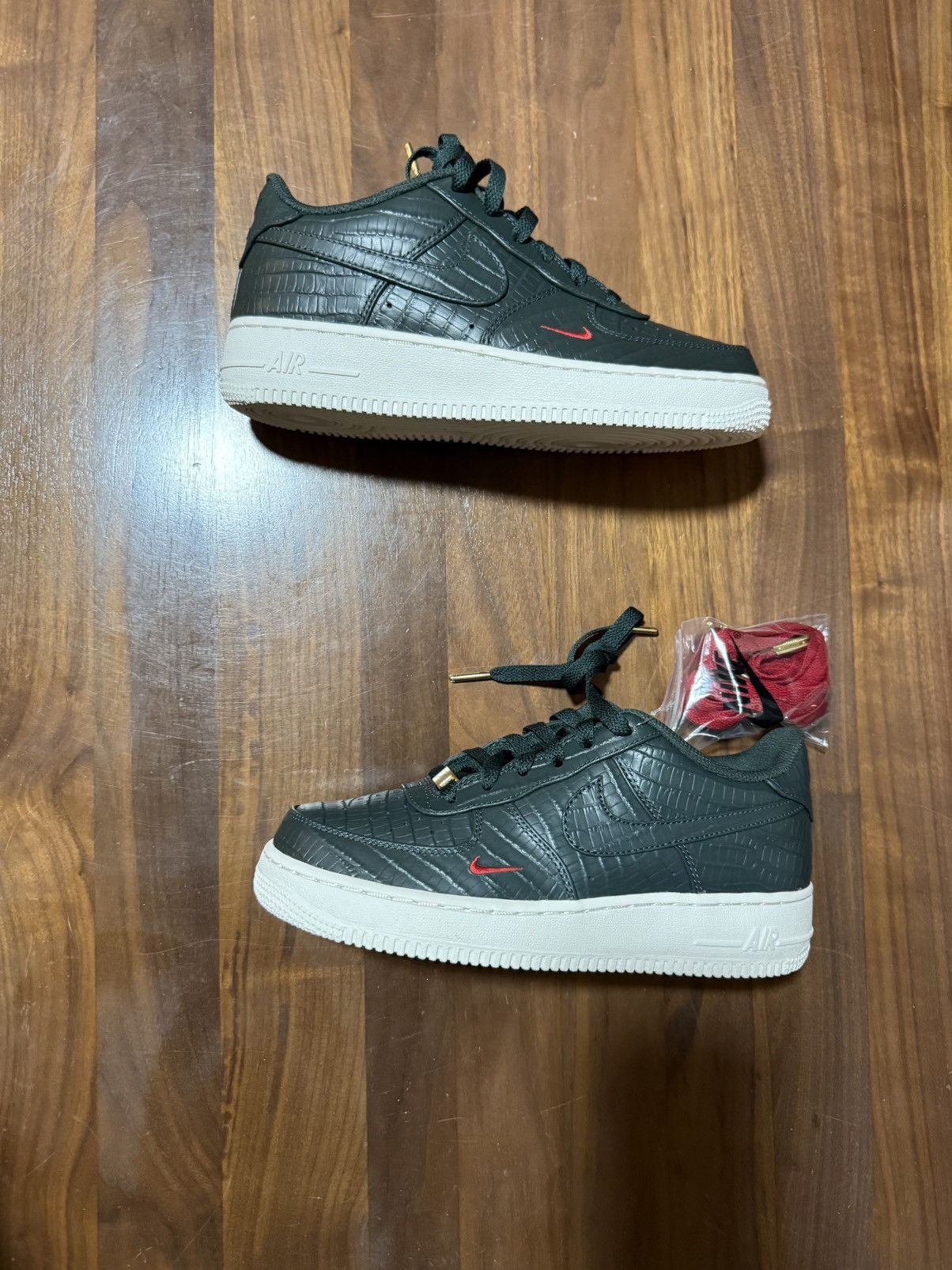 Kith × Nike Kith for Nike GS Air Force 1 Black Spruce Men’s 6.5/Wom 8 Size US 6.5 / EU 39-40 - 2 Thumbnail