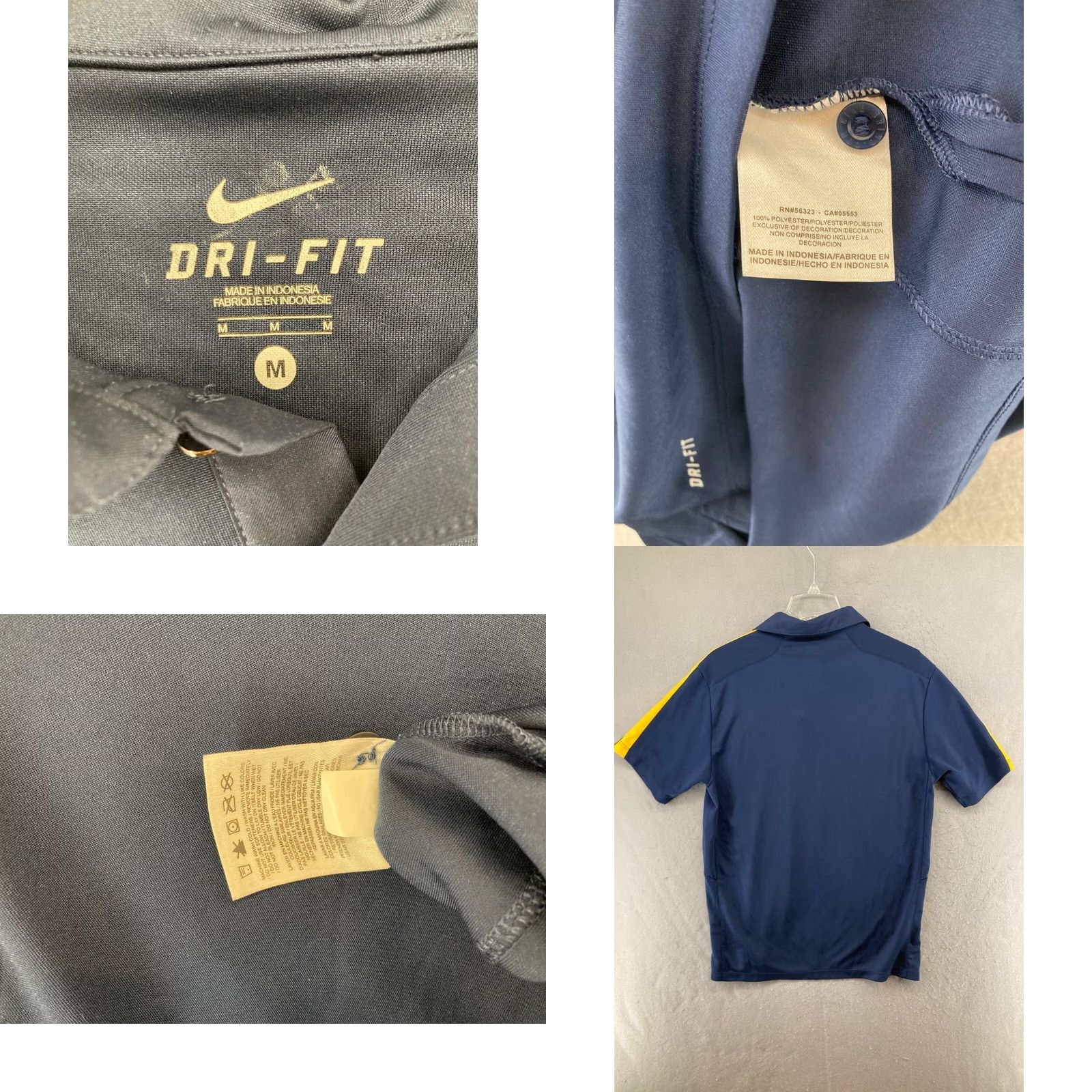 Nike Nike DriFit Mens Polo Shirt Medium Navy Blue College Sports Swoosh Athletic Shirt Size US M / EU 48-50 / 2 - 8 Thumbnail