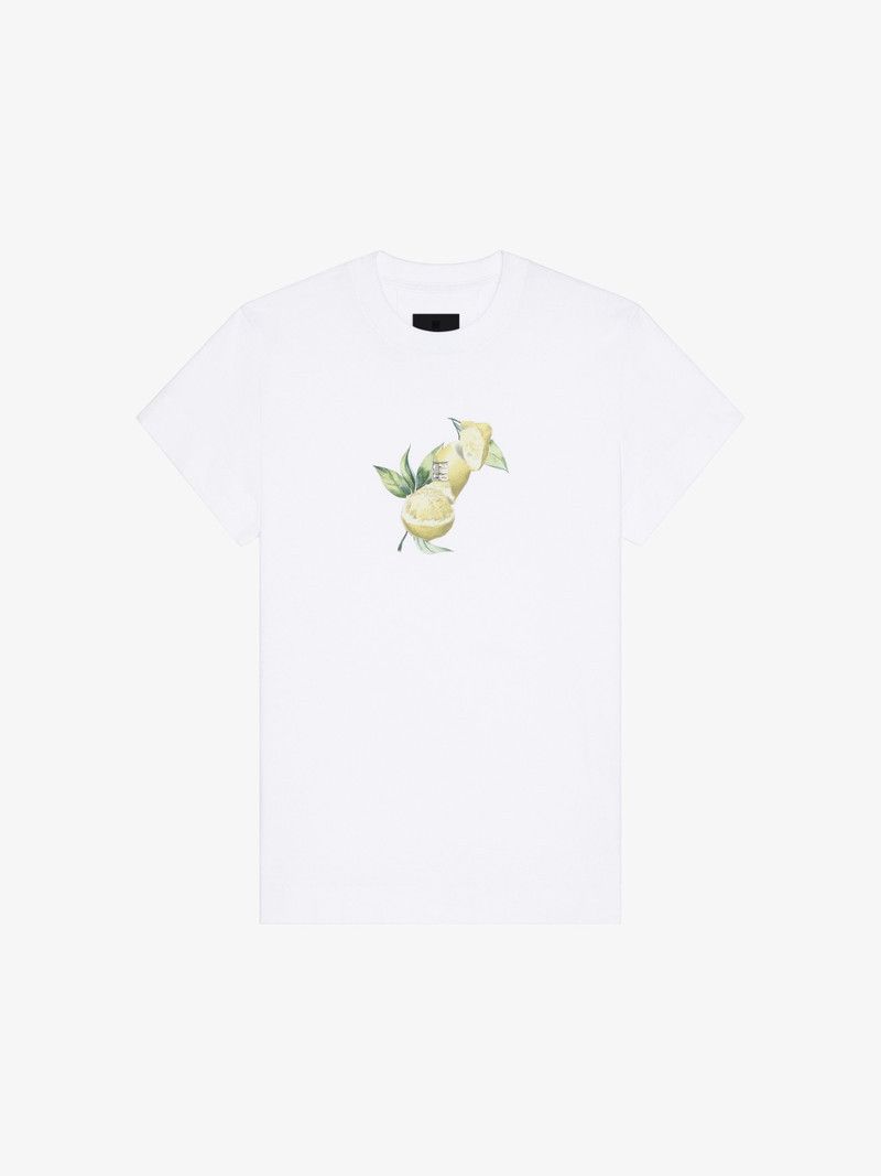 Givenchy o1w1db10326 Slim T-Shirt in White Size M / US 6-8 / IT 42-44 - 1 Thumbnail