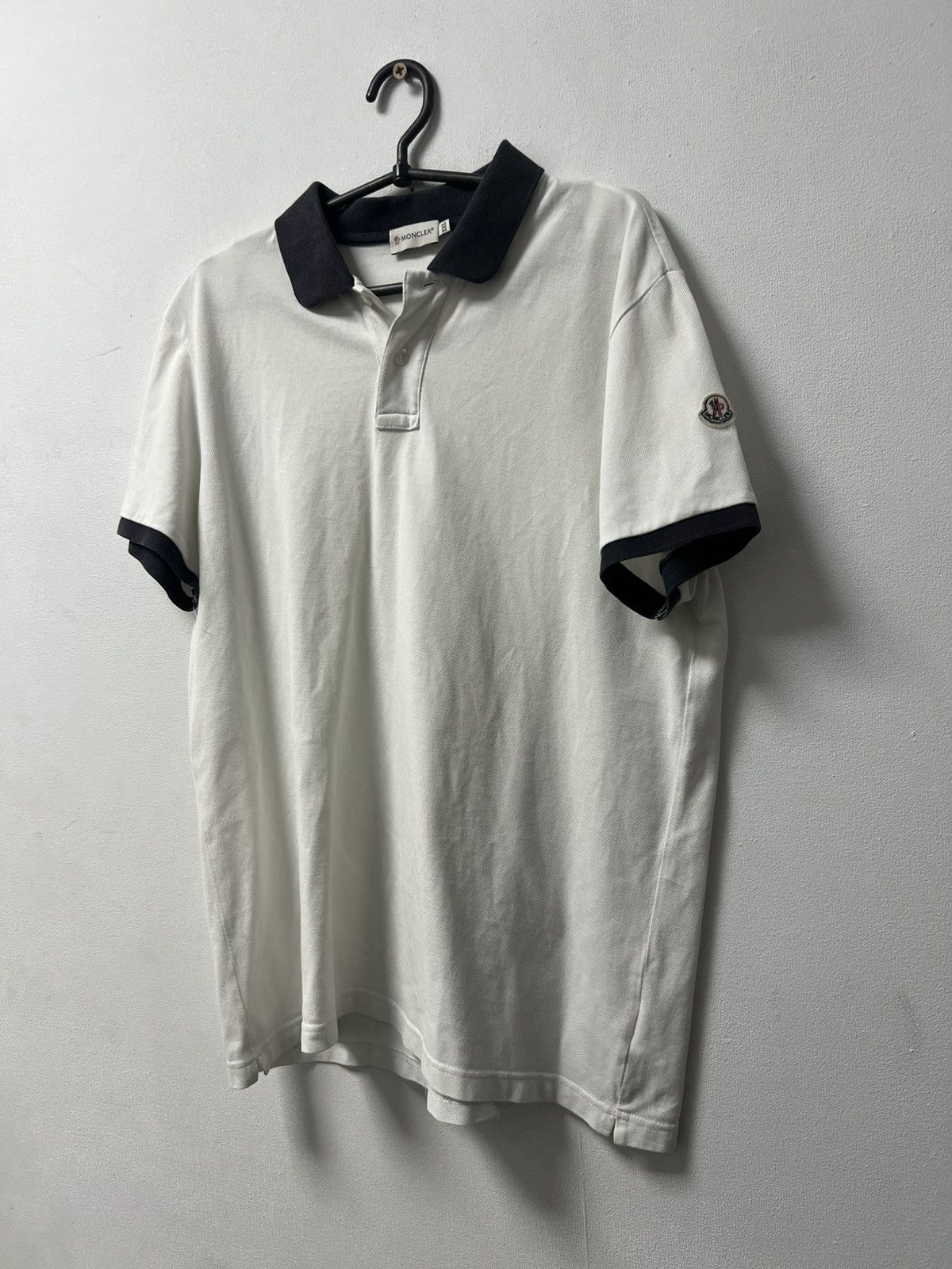 Moncler Moncler Polo Shirt Classic Logo Vintage Designer Size US XL / EU 56 / 4 - 1 Thumbnail