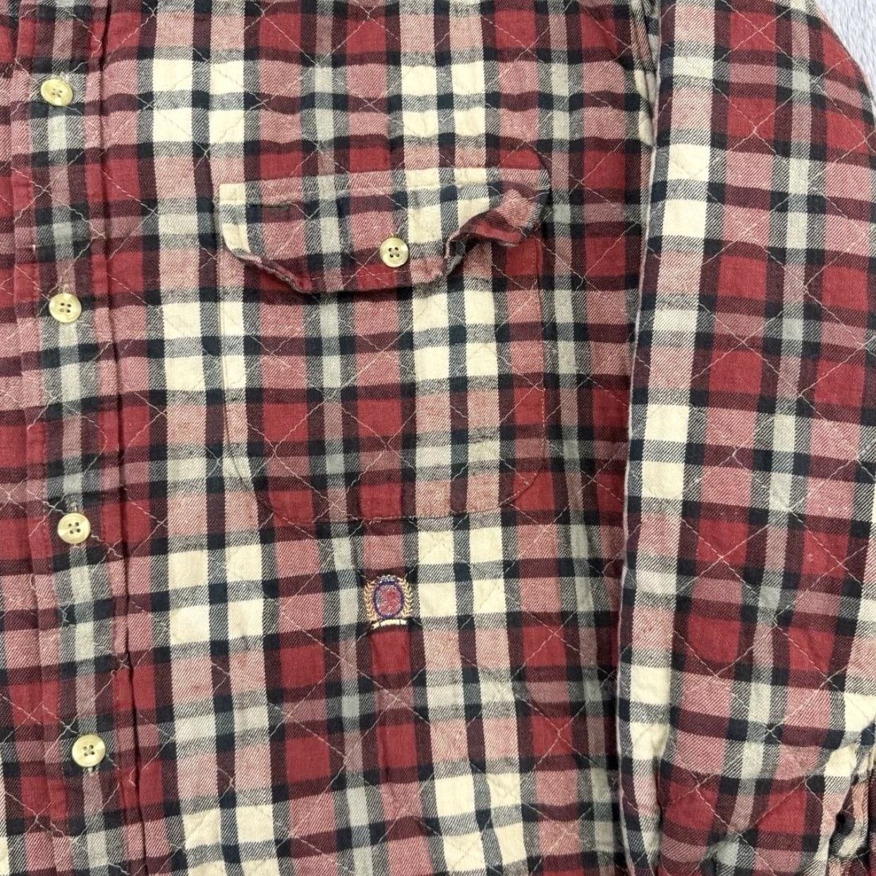 Tommy Hilfiger Tommy Hilfiger Shirt Mens Large Plaid Ranger Quilted Flannel Corduroy Collar Size US L / EU 52-54 / 3 - 2 Thumbnail