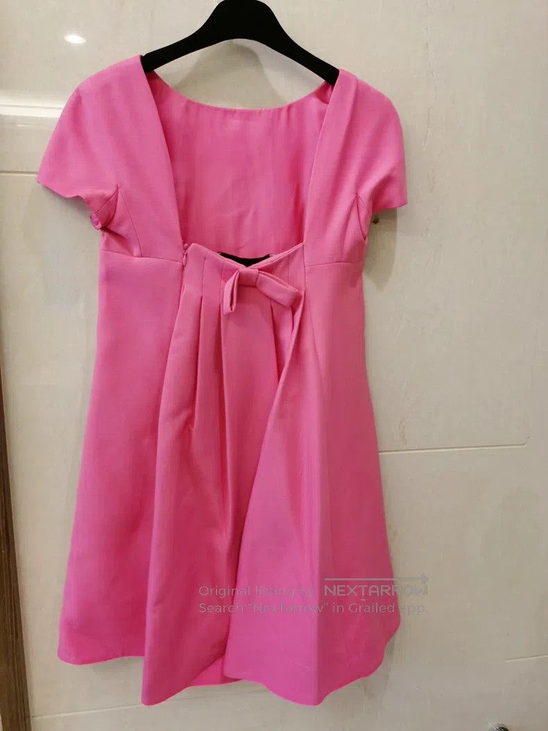Other Valentino Woolen dress with bow decoration Size S / US 4 / IT 40 - 3 Thumbnail