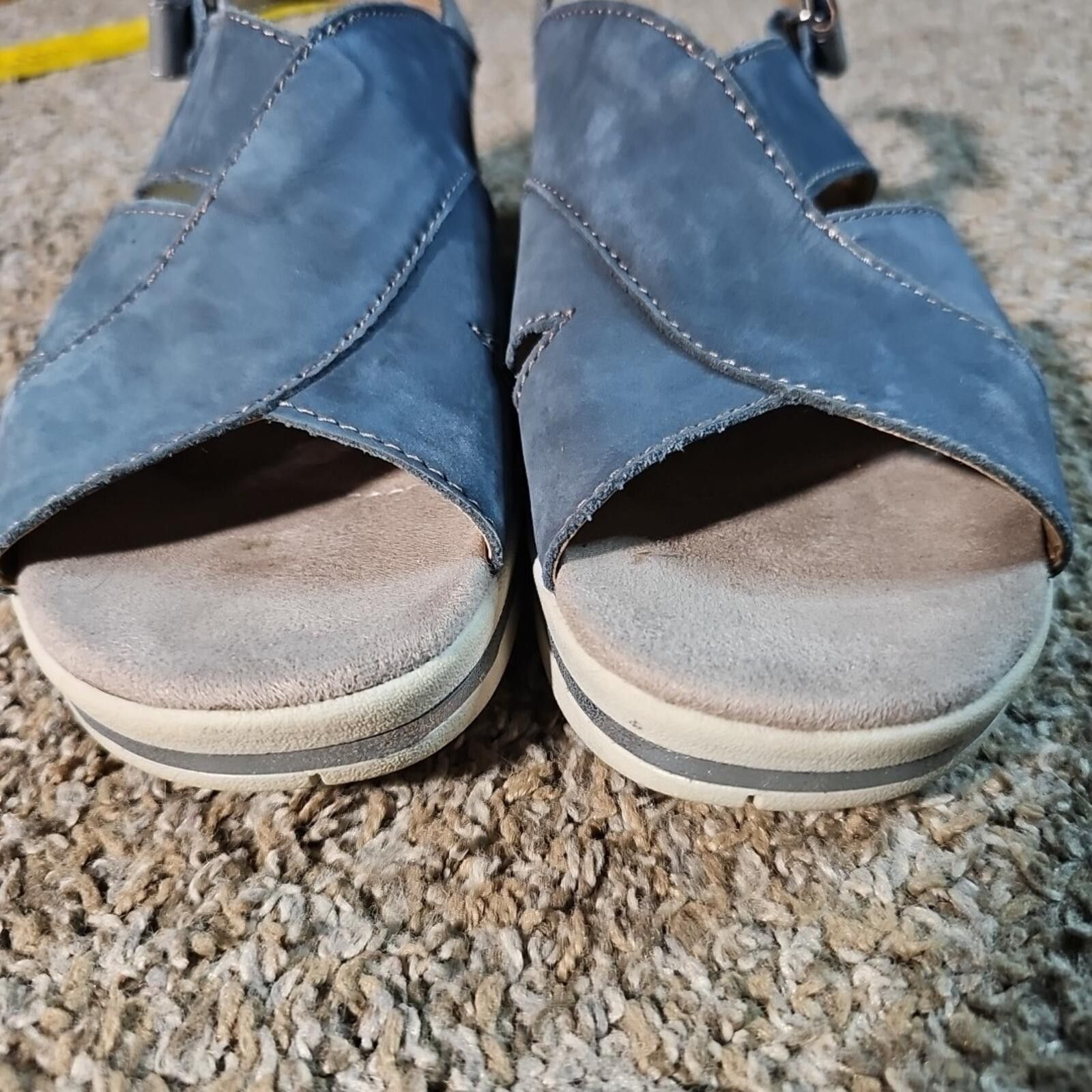 Earth Ragz Earth Origins Carley Charlene Moroccan Blue Leather Sandals Size US 7.5 / IT 37.5 - 5 Thumbnail