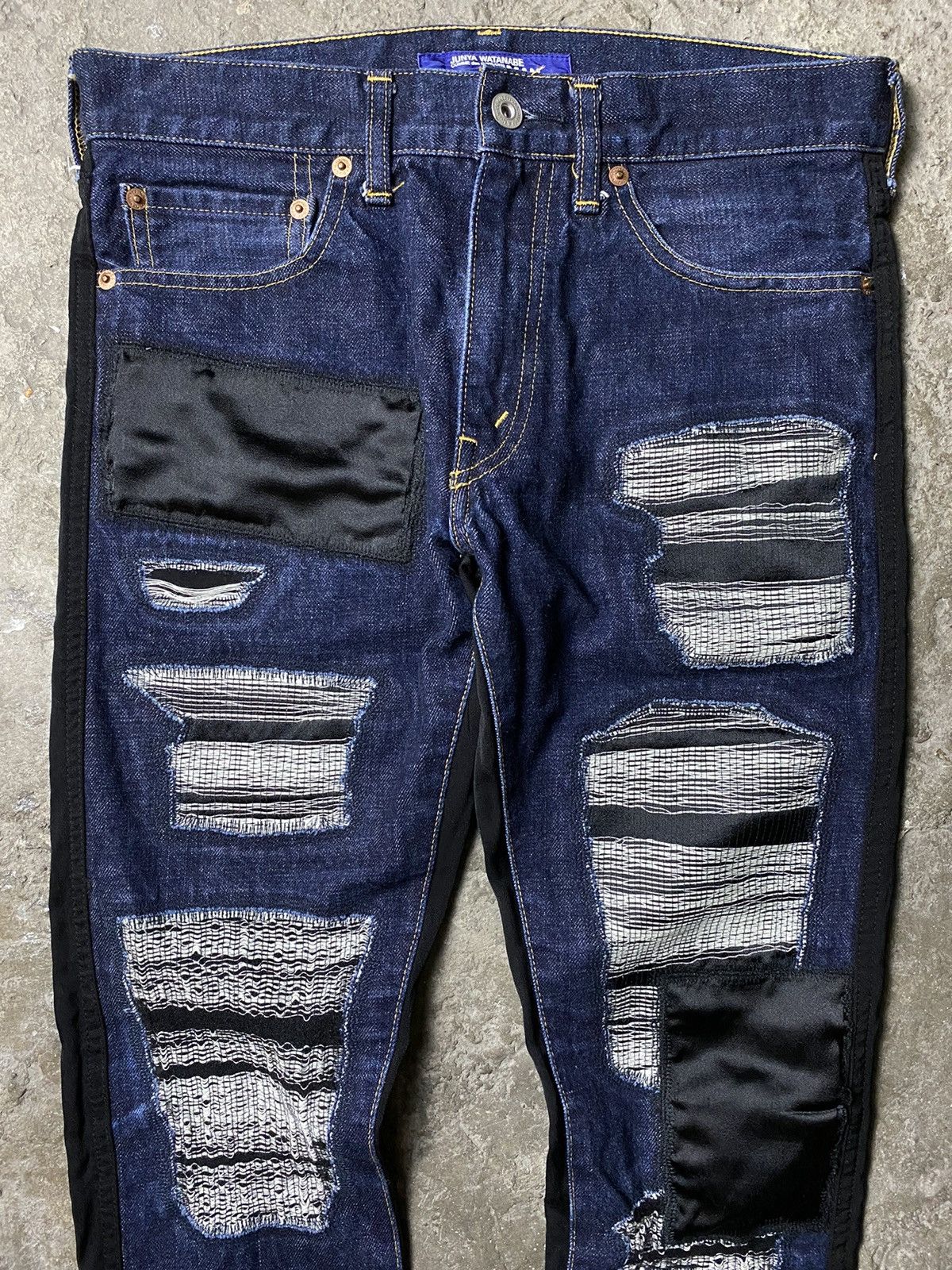 Comme des Garcons Junya Watanabe CDG FW15 Distressed Denim Size US 30 / EU 46 - 3 Thumbnail