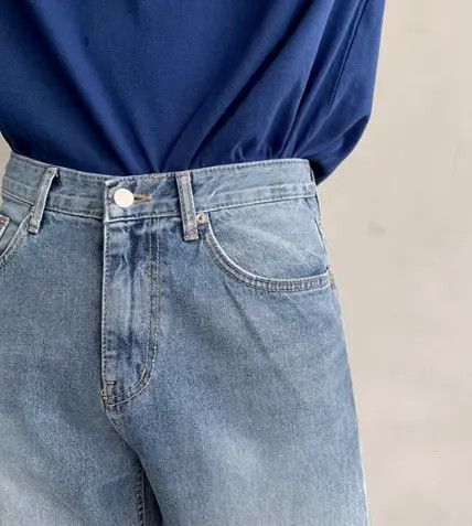 Japanese Brand Sayaka x Yuka Washed straight trend loose casual jeans Size US 32 / EU 48 - 5 Thumbnail