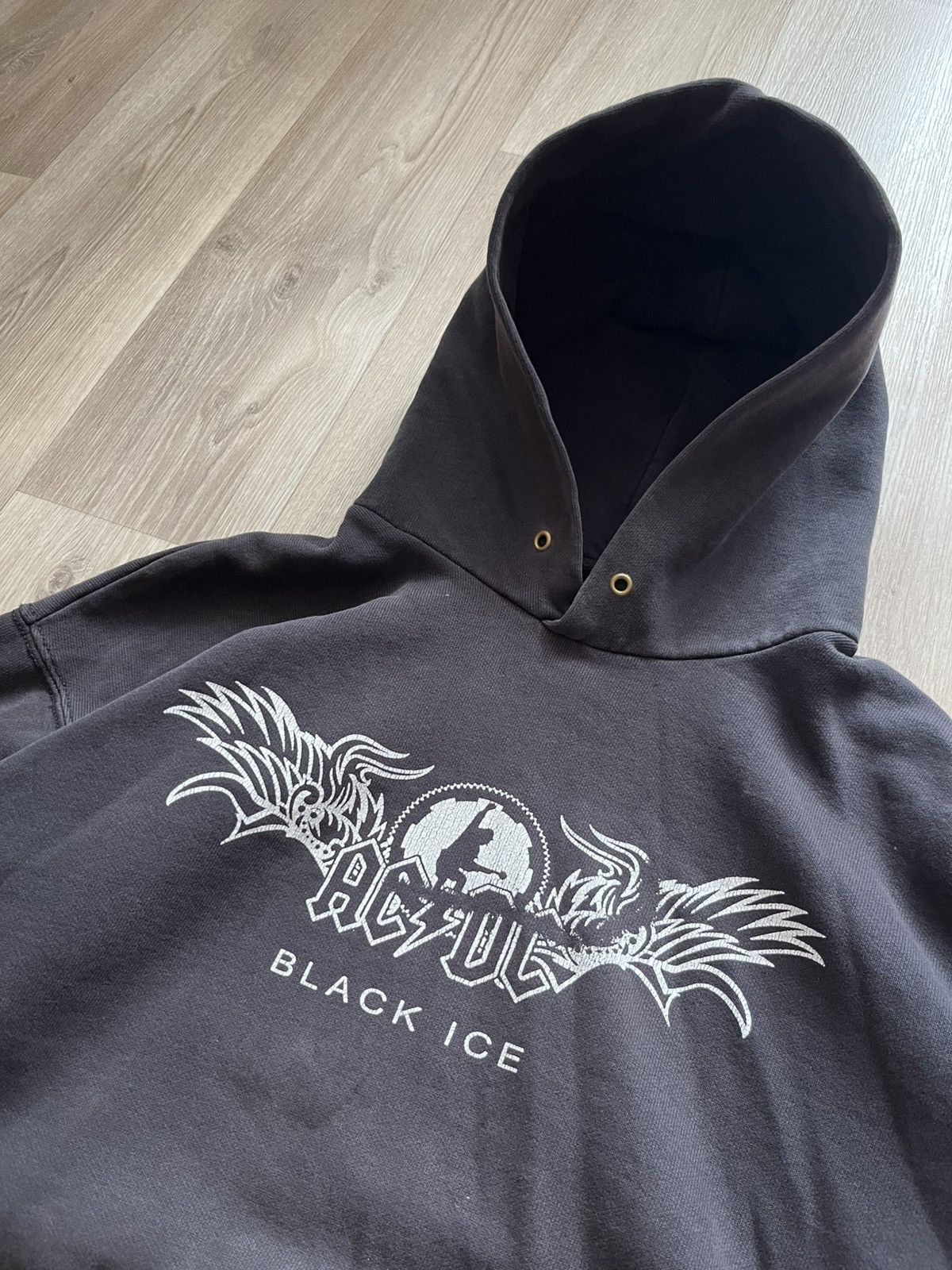 AC/DC × Band Tees Vintage Ac/Dc Rare Black Ice Hoodie Size US M / EU 48-50 / 2 - 4 Thumbnail
