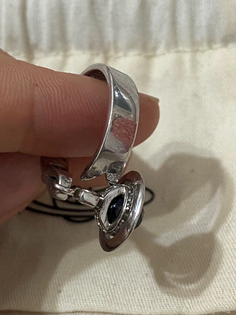 Vivienne Westwood Vivienne Westwood Vintage black agate ribbon ring Size ONE SIZE - 4 Thumbnail