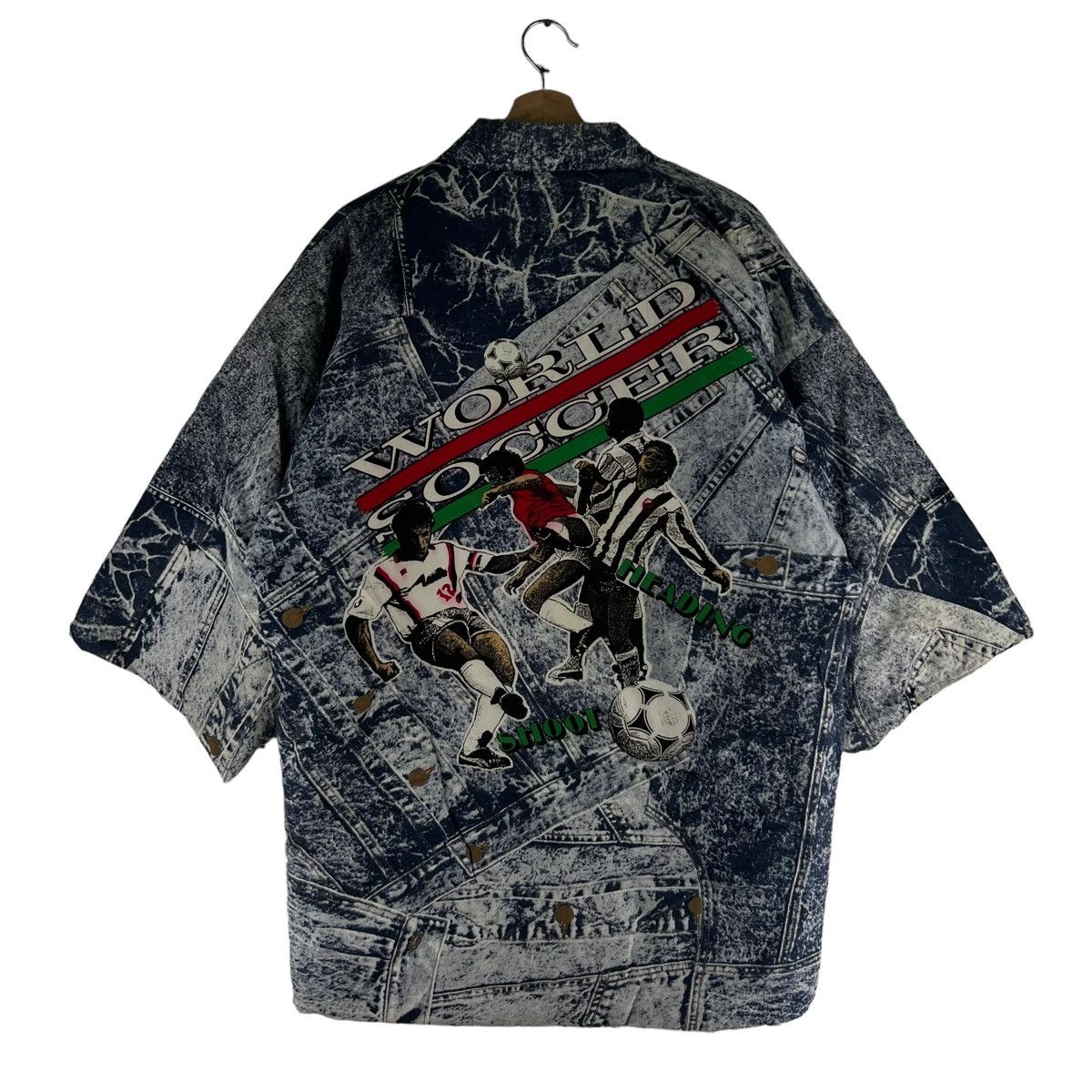 Japanese Brand 🔥90’s Vintage Kimono Japanese Traditional World Soccer Size US M / EU 48-50 / 2 - 1 Thumbnail