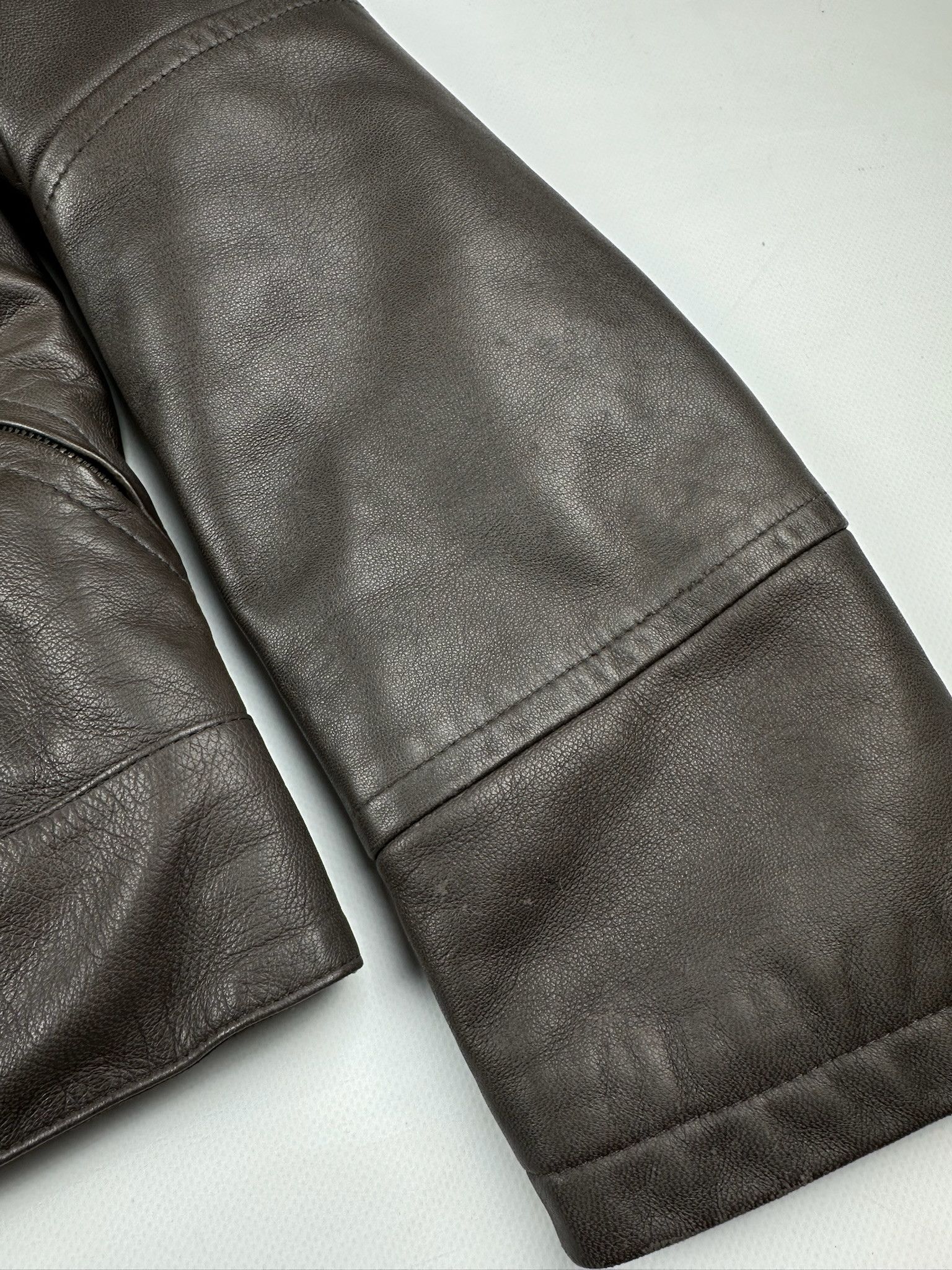 Mercedes-Benz Vintage Mercedes Benz moto Jacket brown chocolate leather Size US S / EU 44-46 / 1 - 4 Thumbnail