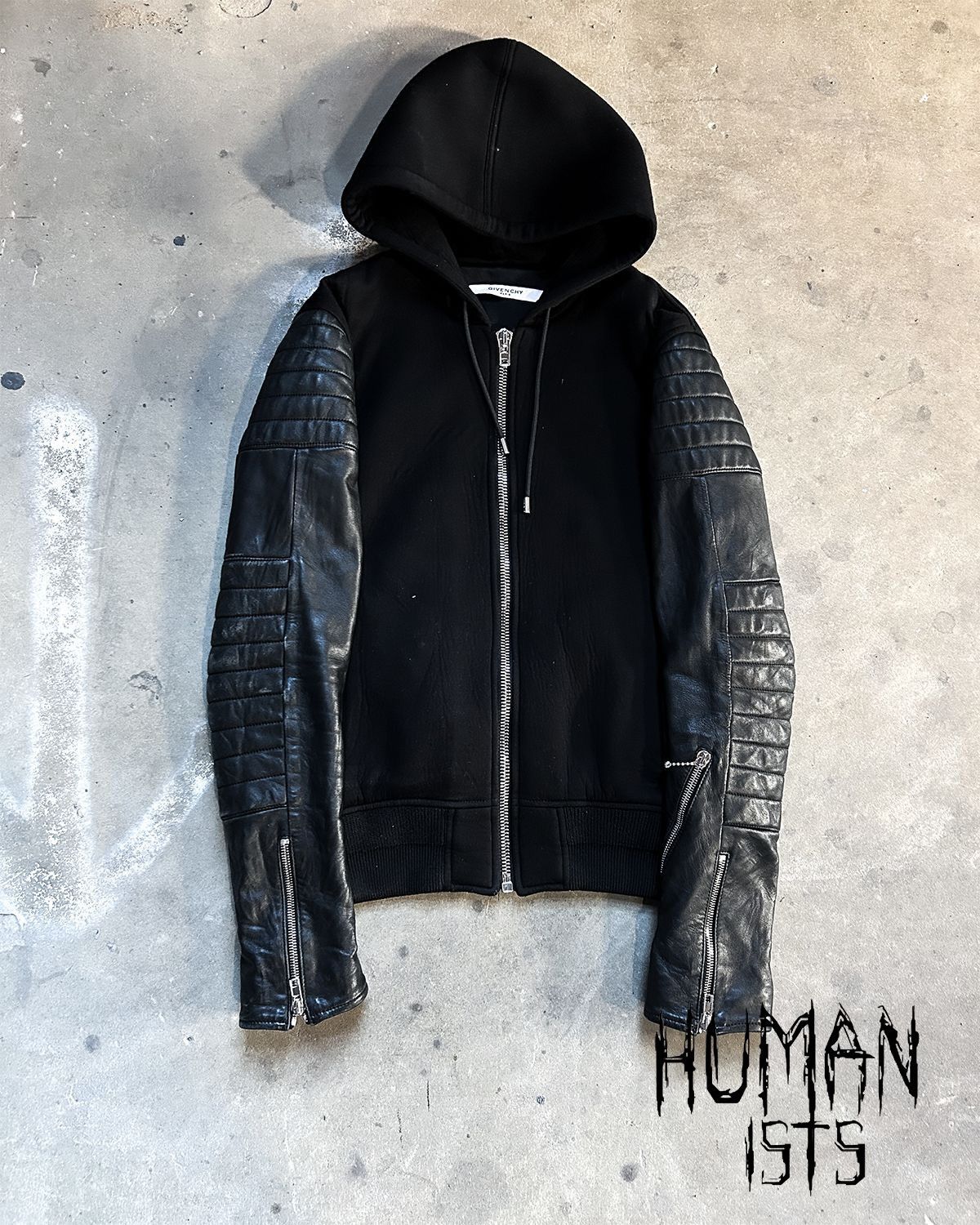 Givenchy F/W16 LAMBSKIN/VISCOSE BIKER ZIP UP Size US XS / EU 42 / 0 - 1 Thumbnail