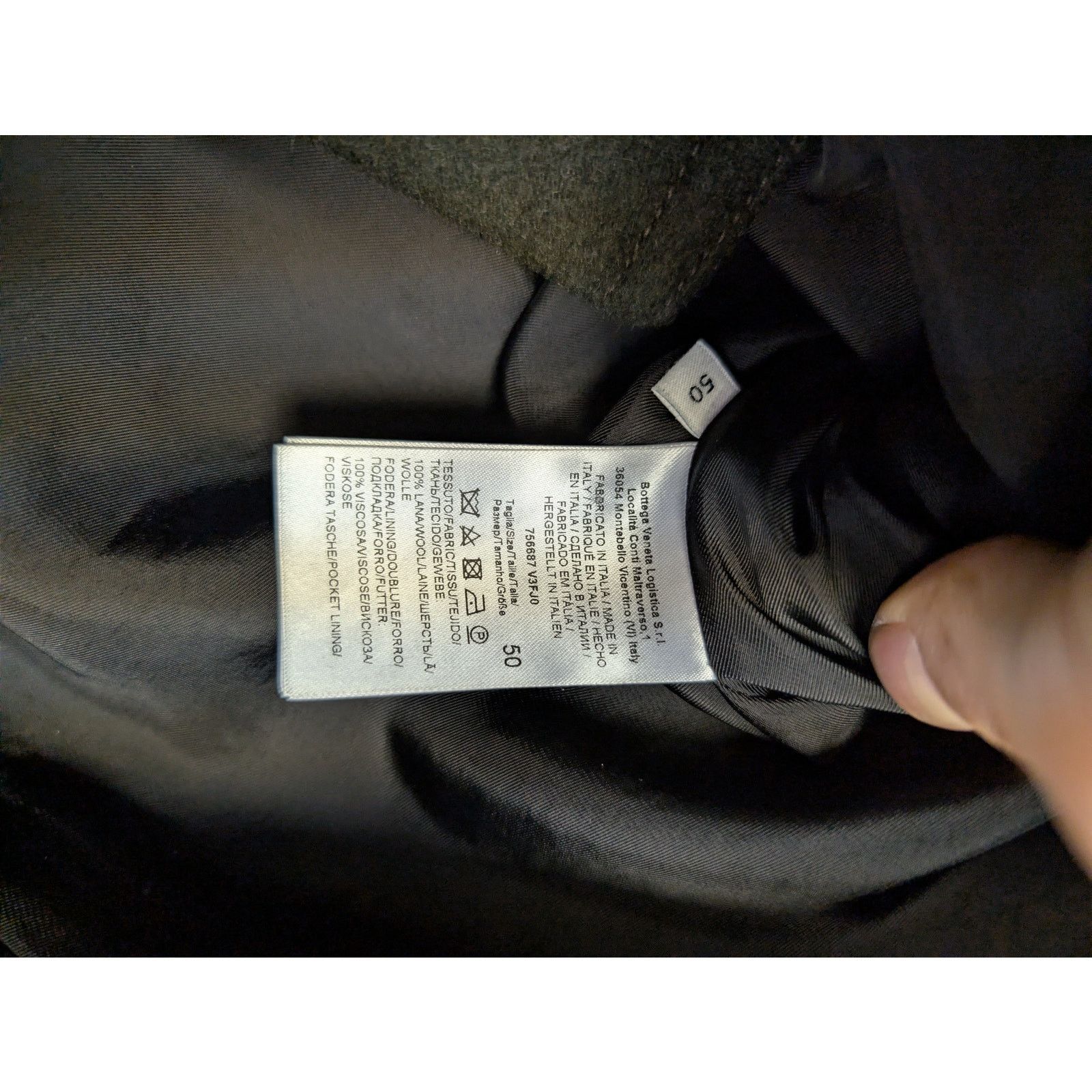 Bottega Veneta o1rshd1 Short Wool Felt Coat in Military Dark Green / Kale Size US M / EU 48-50 / 2 - 19 Thumbnail