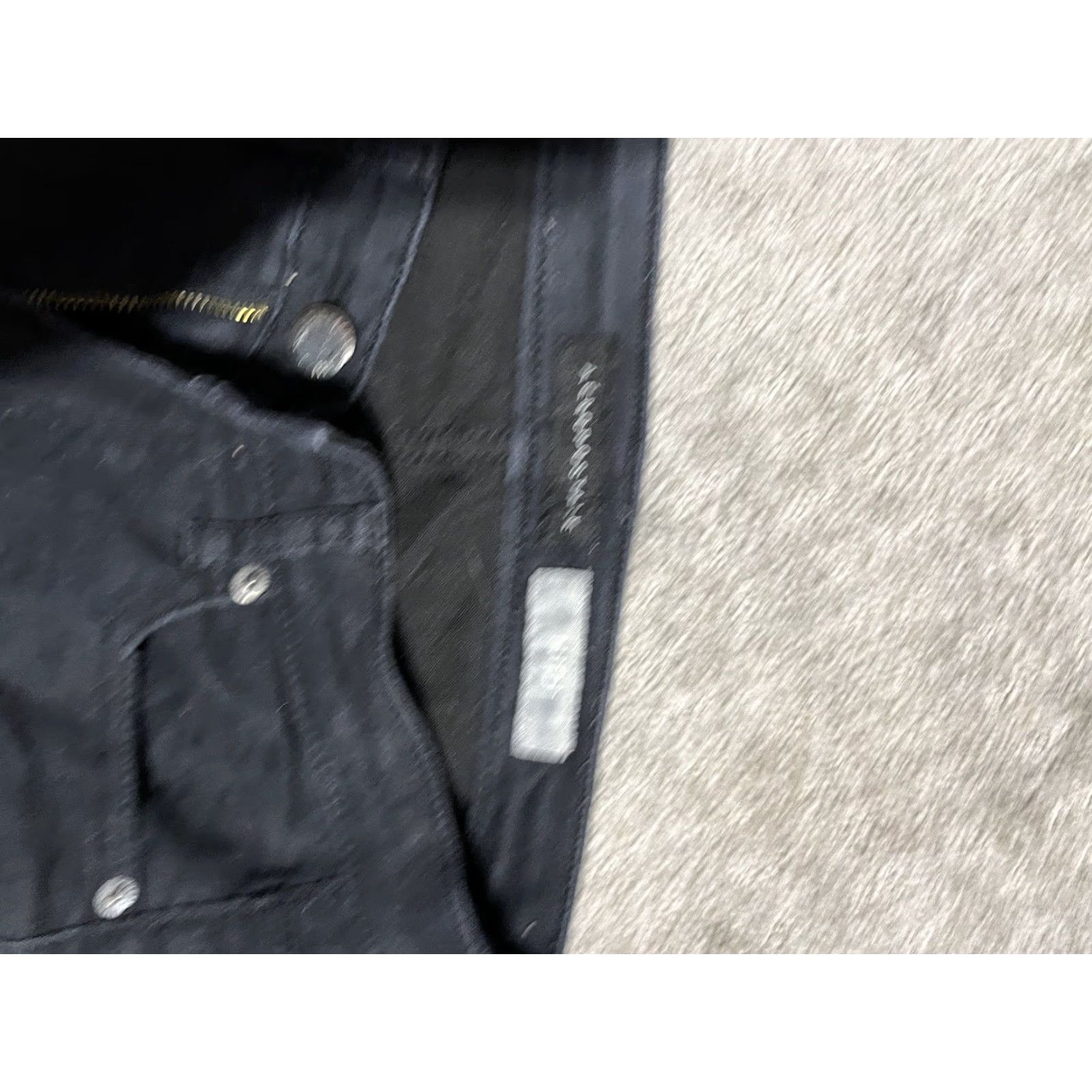 Vintage Aéropostale Shorts Size 4 High Waisted Midi Black Cuffed Denim Stretch Denim Shorts Womens Casual 5-Pocket Logo Embroidered Blue Black Vintage: No Size 27" / US 4 / IT 40 - 4 Thumbnail