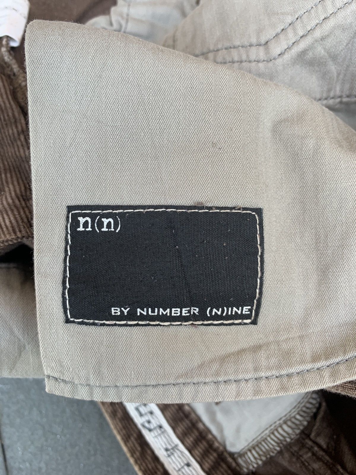 Number (N)ine Brown Washed Dart Corduroy Pants Size US 31 - 8 Thumbnail
