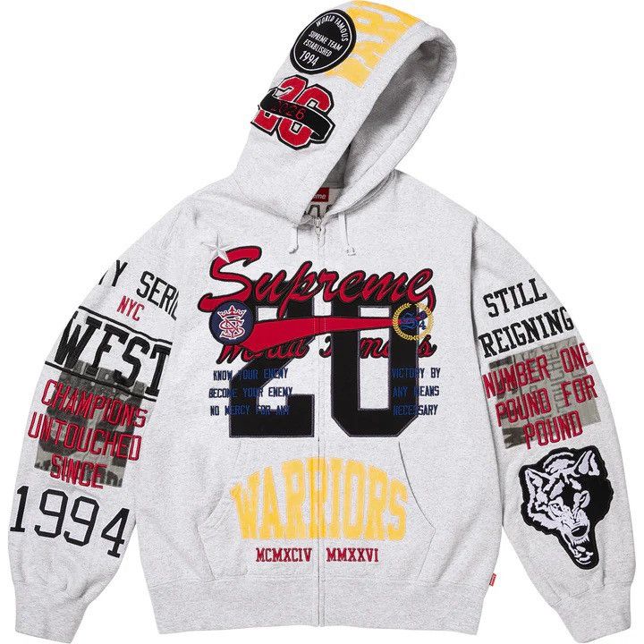 Supreme IDGAF Zip Up Hooded Sweatshirt | Grailed