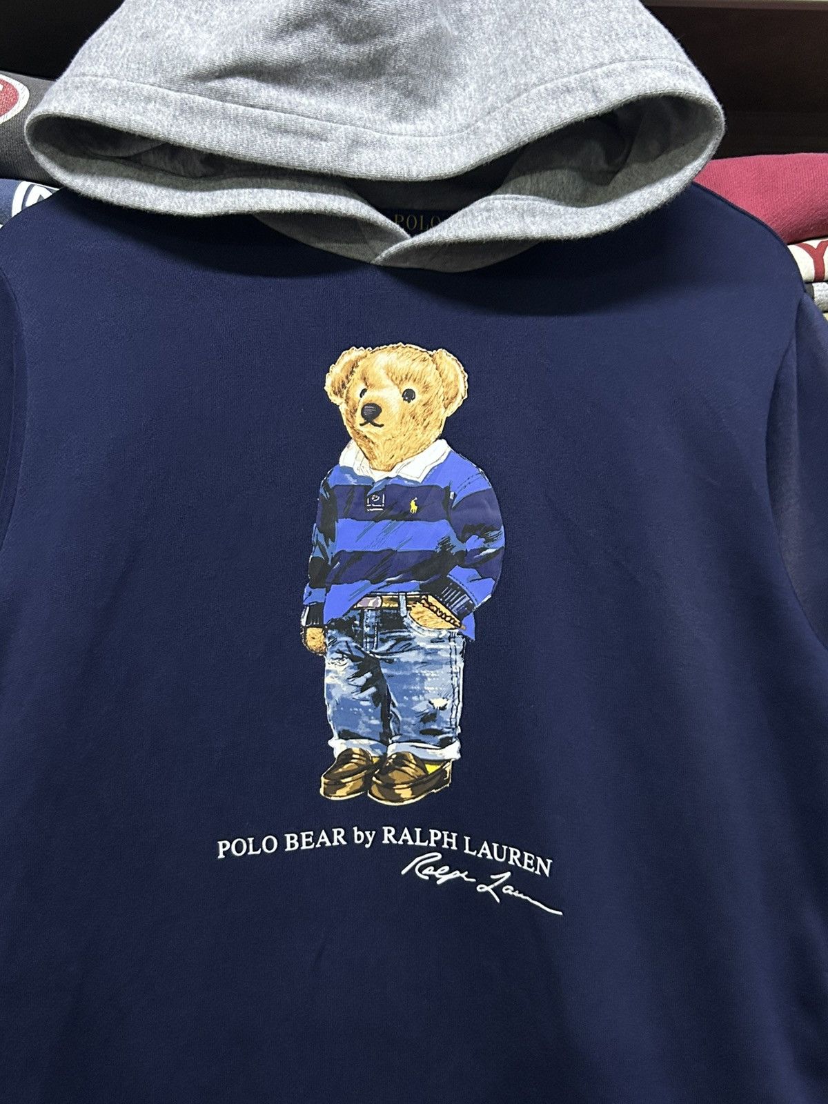 Polo Ralph Lauren Polo Bear by polo ralph lauren sunfaded hoodie Size US M / EU 48-50 / 2 - 3 Thumbnail