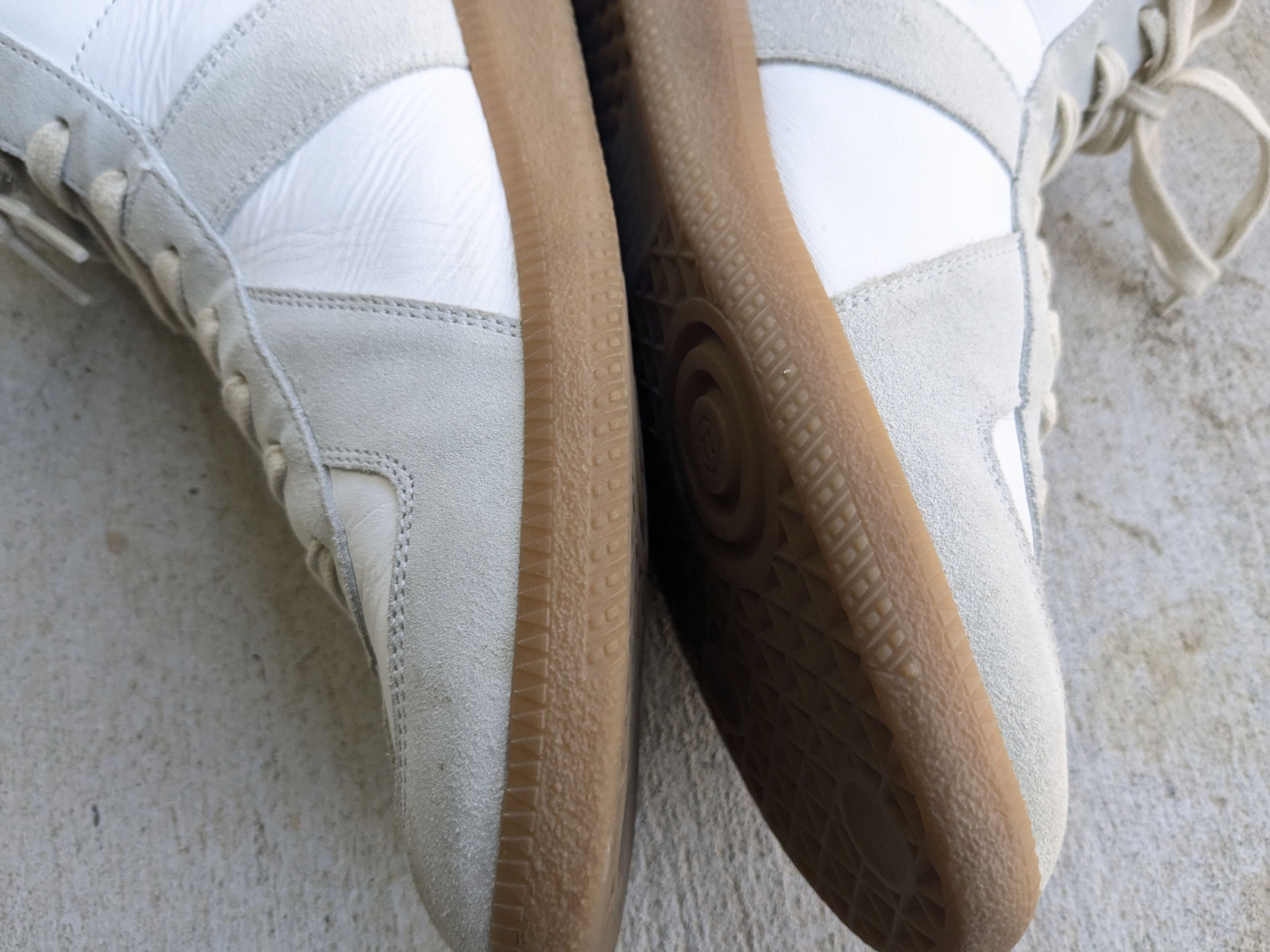 Maison Margiela Maison Margiela GAT Replica White Gray 11 44 Suede High Size US 11 / EU 44 - 12 Thumbnail