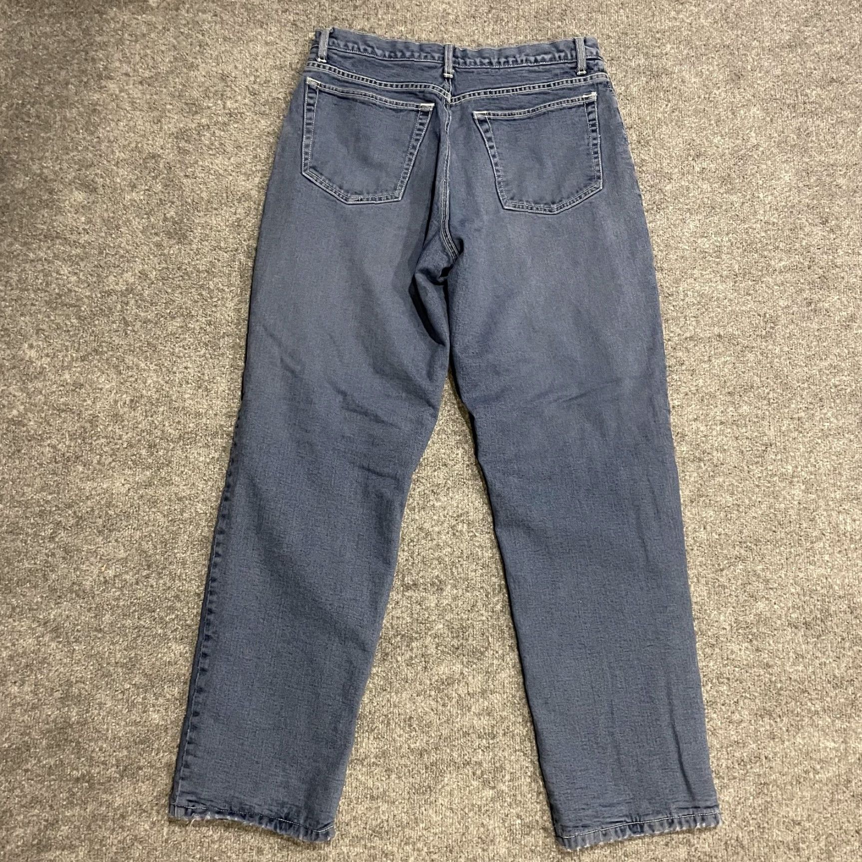 J.Crew J.Crew Jeans Mens 34x34 Blue Straight Leg Fleece Lined Thermal Insulated Winter Denim Pants Regular Straight Mens Size US 34 / EU 50 - 2 Thumbnail