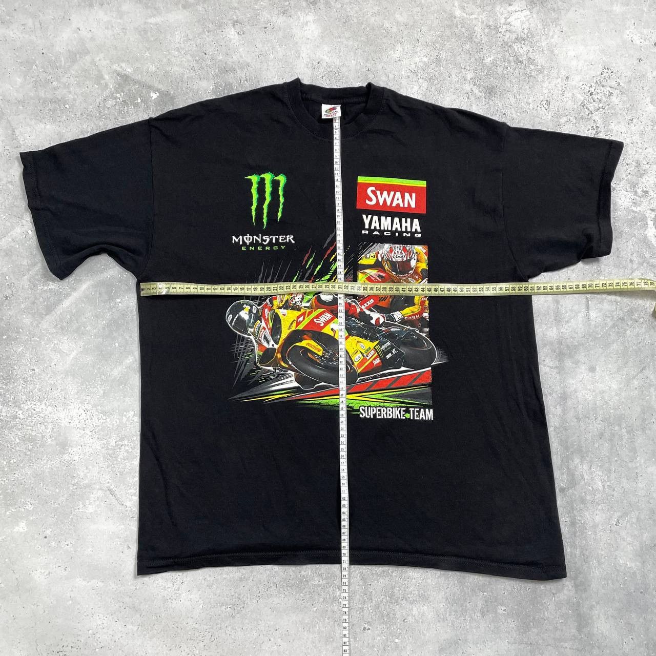 Yamaha Vintage 2000s Monster Energy Swan Yamaha Racing Team T Shirt Size US XXL / EU 58 / 5 - 3 Thumbnail