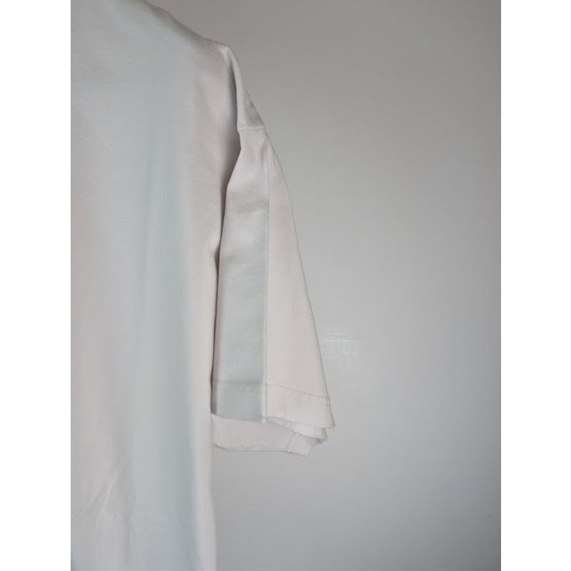 Balenciaga o1rshd1 Vintage Jersey Pierced Oversized T-Shirt in White Size US M / EU 48-50 / 2 - 5 Thumbnail