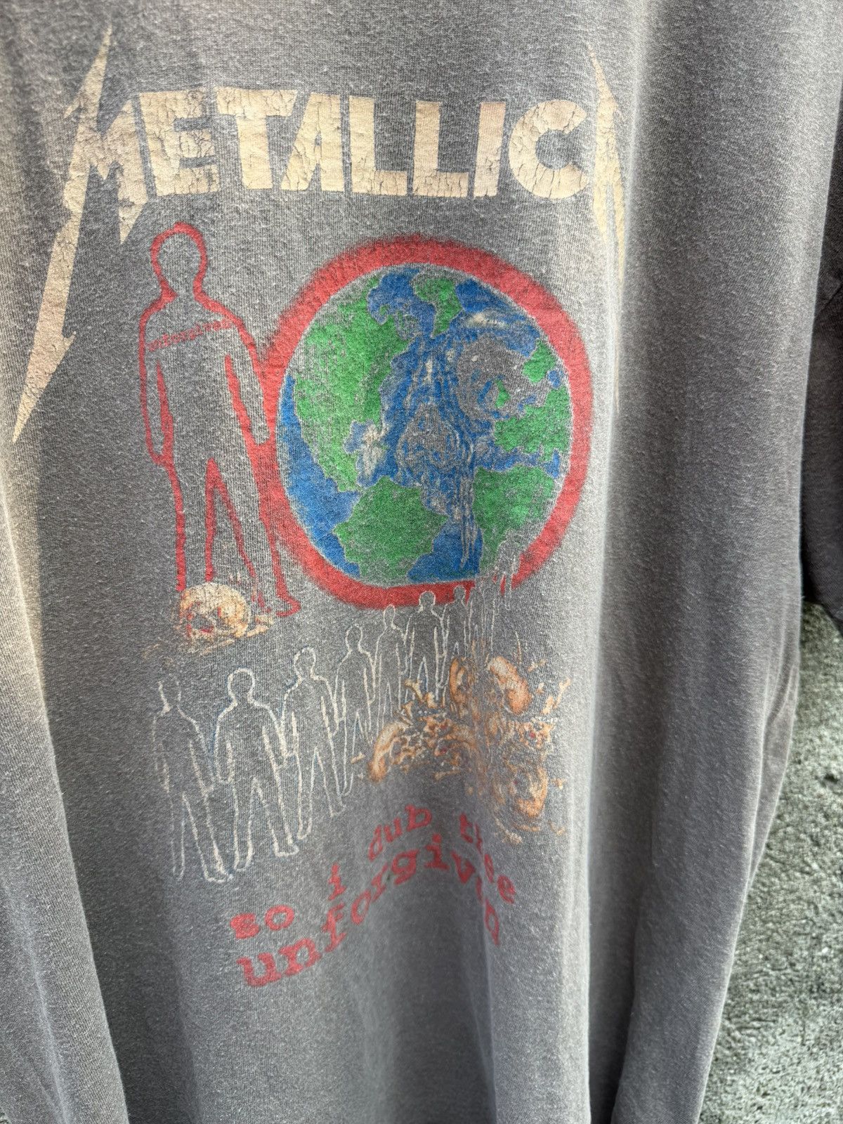 Band Tees Trashed Metallica “Unforgiven” distressed erd Size US L / EU 52-54 / 3 - 2 Thumbnail