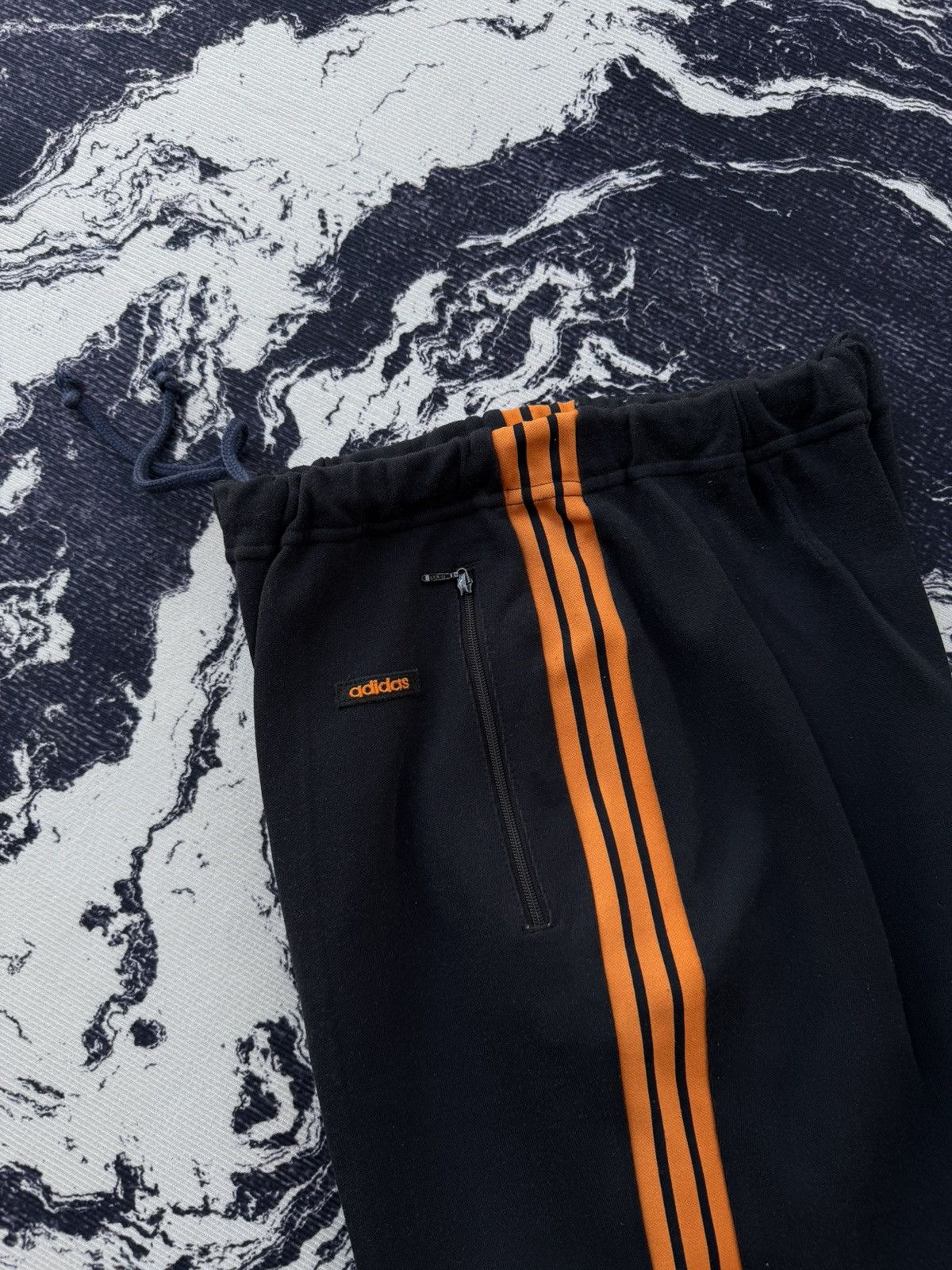 Adidas × Japanese Brand × Vintage Vintage adidas w.germany trackpants black orange Size US 30 / EU 46 - 2 Thumbnail