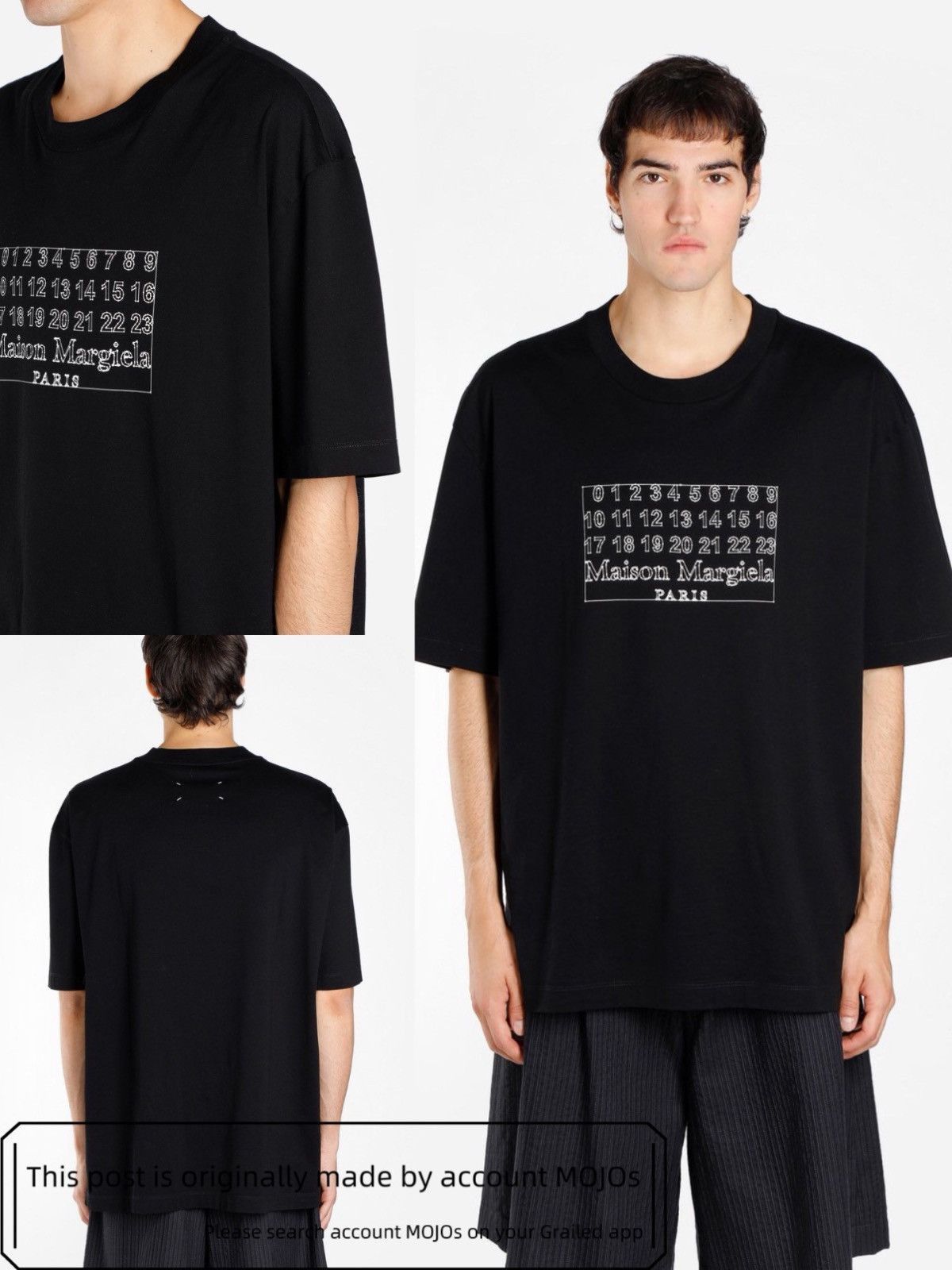 新品 52 18aw マルジェラ ソリッド Tシャツ 7656 新品 48 18aw