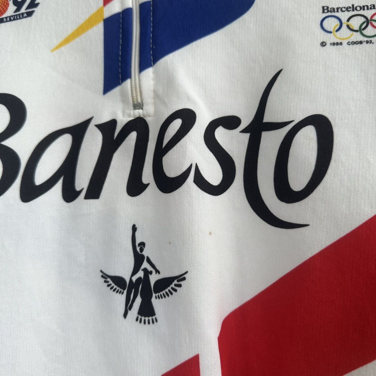 Bicycle Banesto Compagnolo Vintage Cycling Jersey Size US XL / EU 56 / 4 - 4 Thumbnail