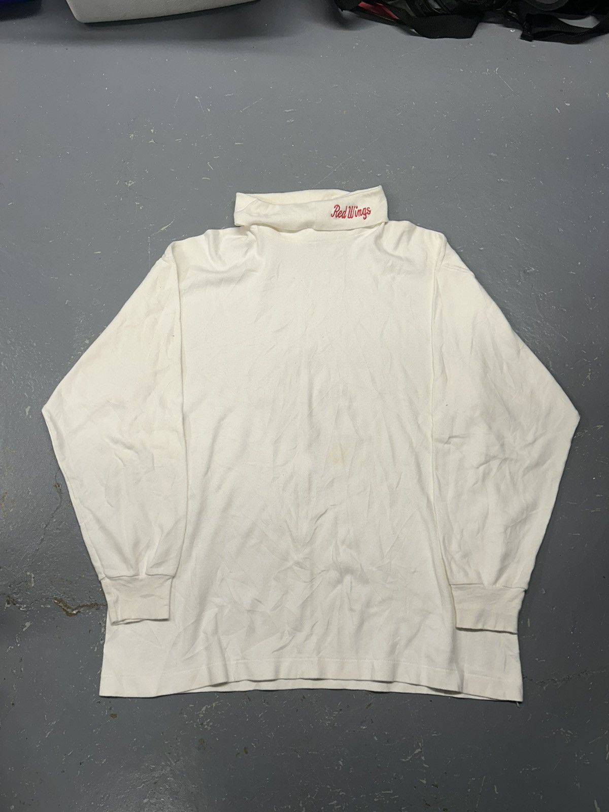 NHL × Vintage Crazy Vintage 90s Essential Detroit Red Wings Turtleneck NHL Size US L / EU 52-54 / 3 - 1 Thumbnail