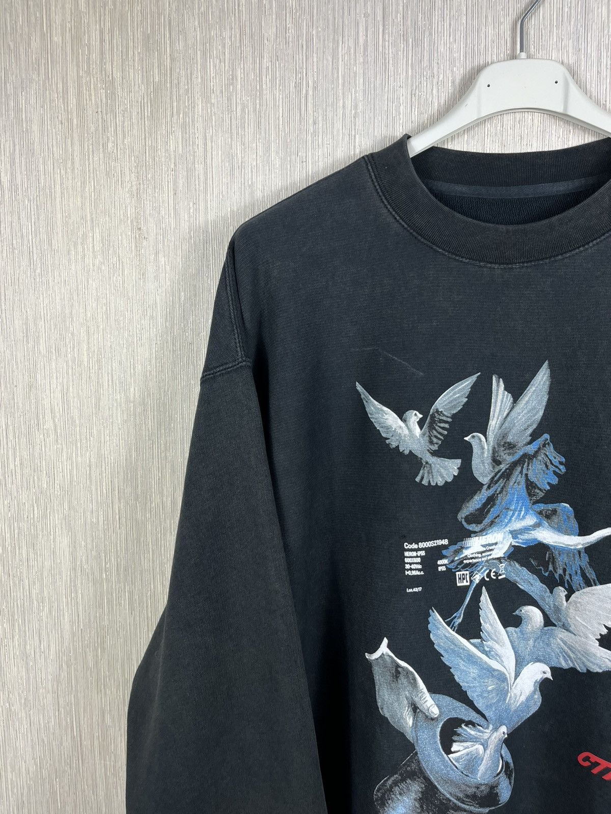 Heron Preston Heron Preston Dover oversize distressed crewneck sweatshirt Size US S / EU 44-46 / 1 - 5 Thumbnail
