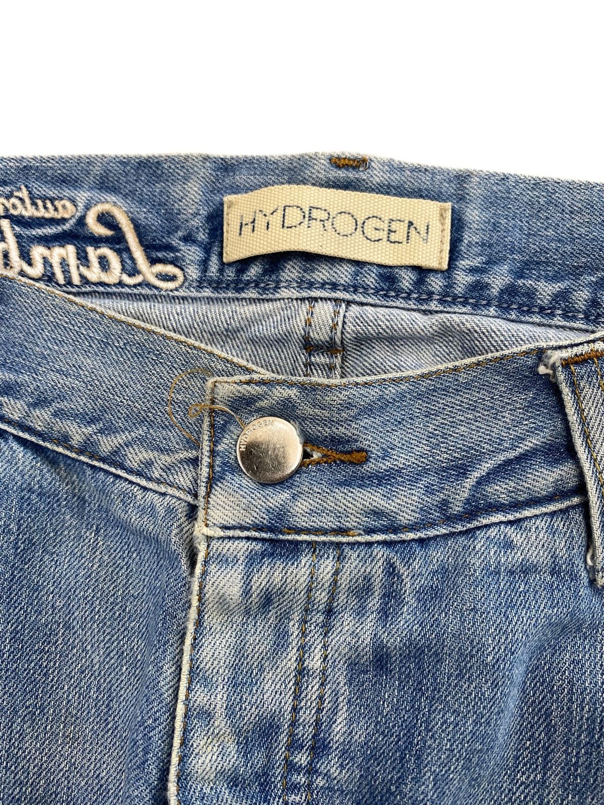 HYDROGEN Hydrogen Brand Ripped Faded Wash Style Loose Jeans Size US 32 / EU 48 - 14 Thumbnail