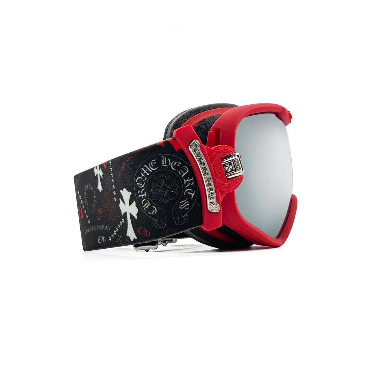 Chrome Hearts Chrome Hearts SILVER MORNING Red Ski Goggles Size ONE SIZE - 4 Thumbnail
