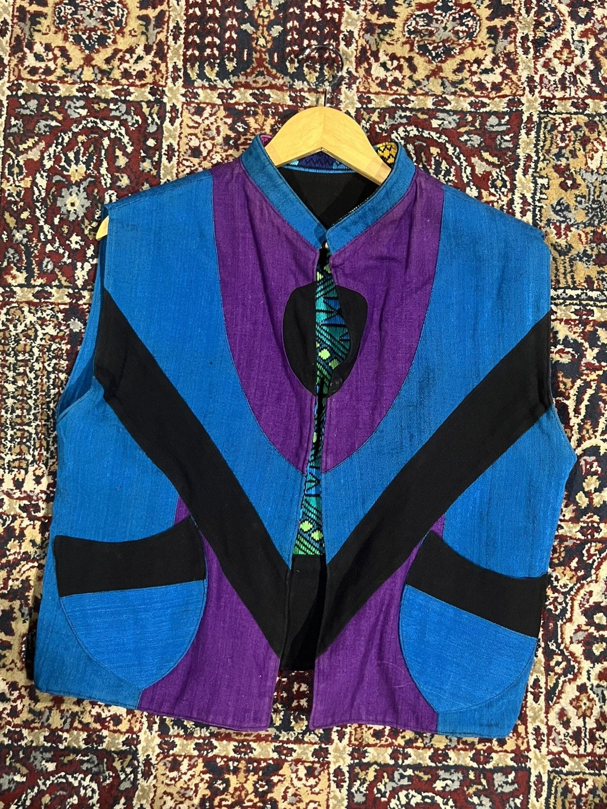 Vintage Psychedelic reversible vest Size M / US 6-8 / IT 42-44 - 1 Thumbnail
