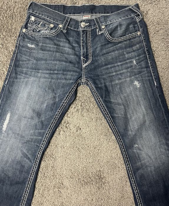 True Religion True Rlgn Triple stitch. Missing button Overall really ...