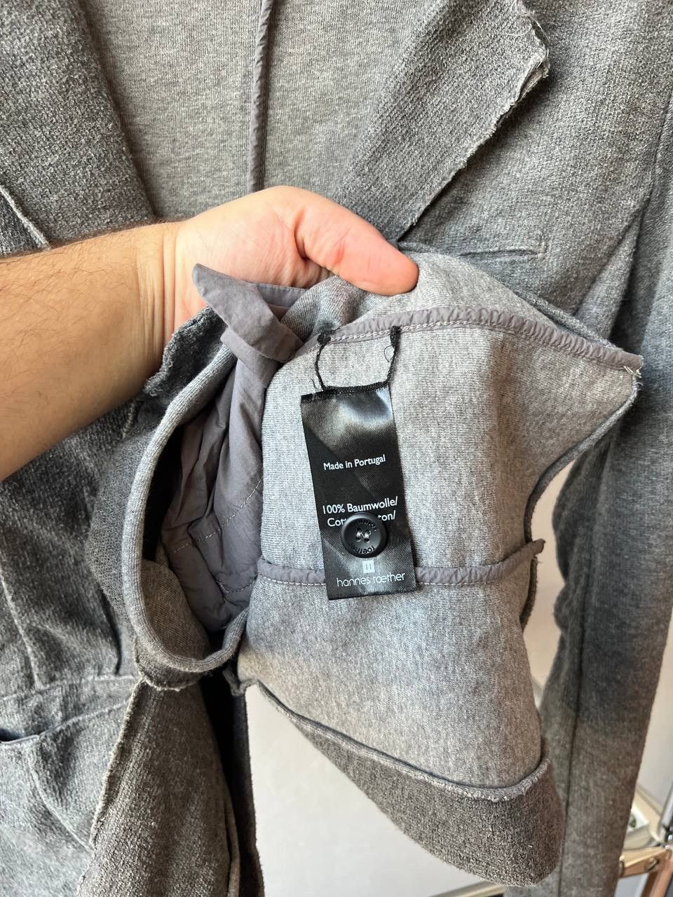 hannes roether HANNES ROETHER WOMAN GRAY AVANT GARDE BLAZER JACKET SIZE S Size S / US 4 / IT 40 - 9 Thumbnail