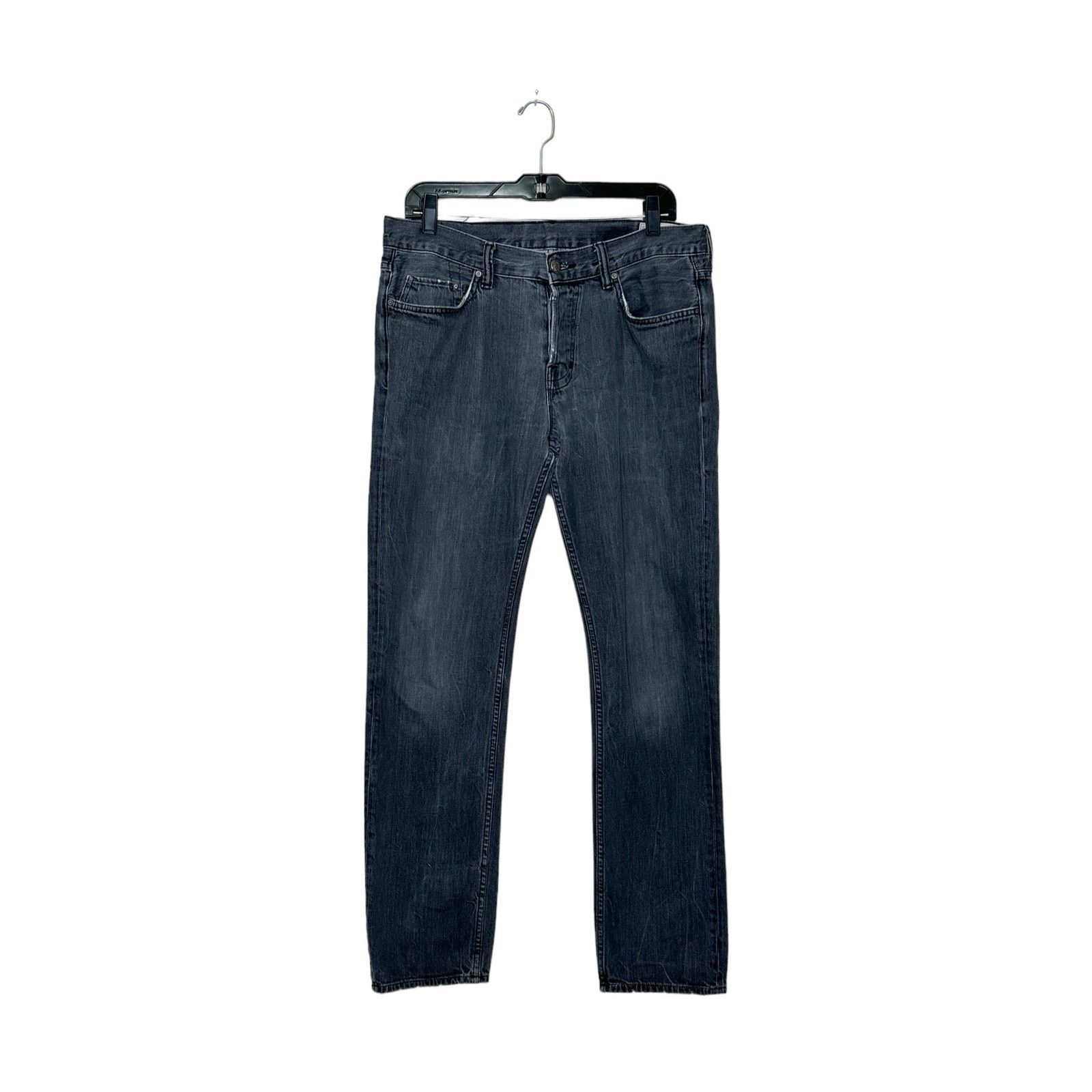 Allsaints All Saints 607 black wash straight leg jeans size 34 Size US 34 / EU 50 - 5 Thumbnail