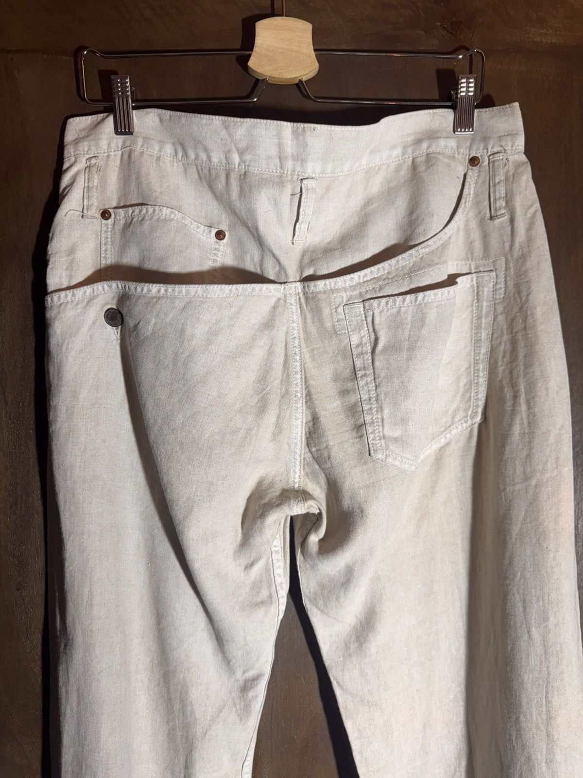 Yohji Yamamoto vintage asymetrical yohji yamamoto linen pants 3 jp Size 28" / US 6 / IT 42 - 10 Thumbnail
