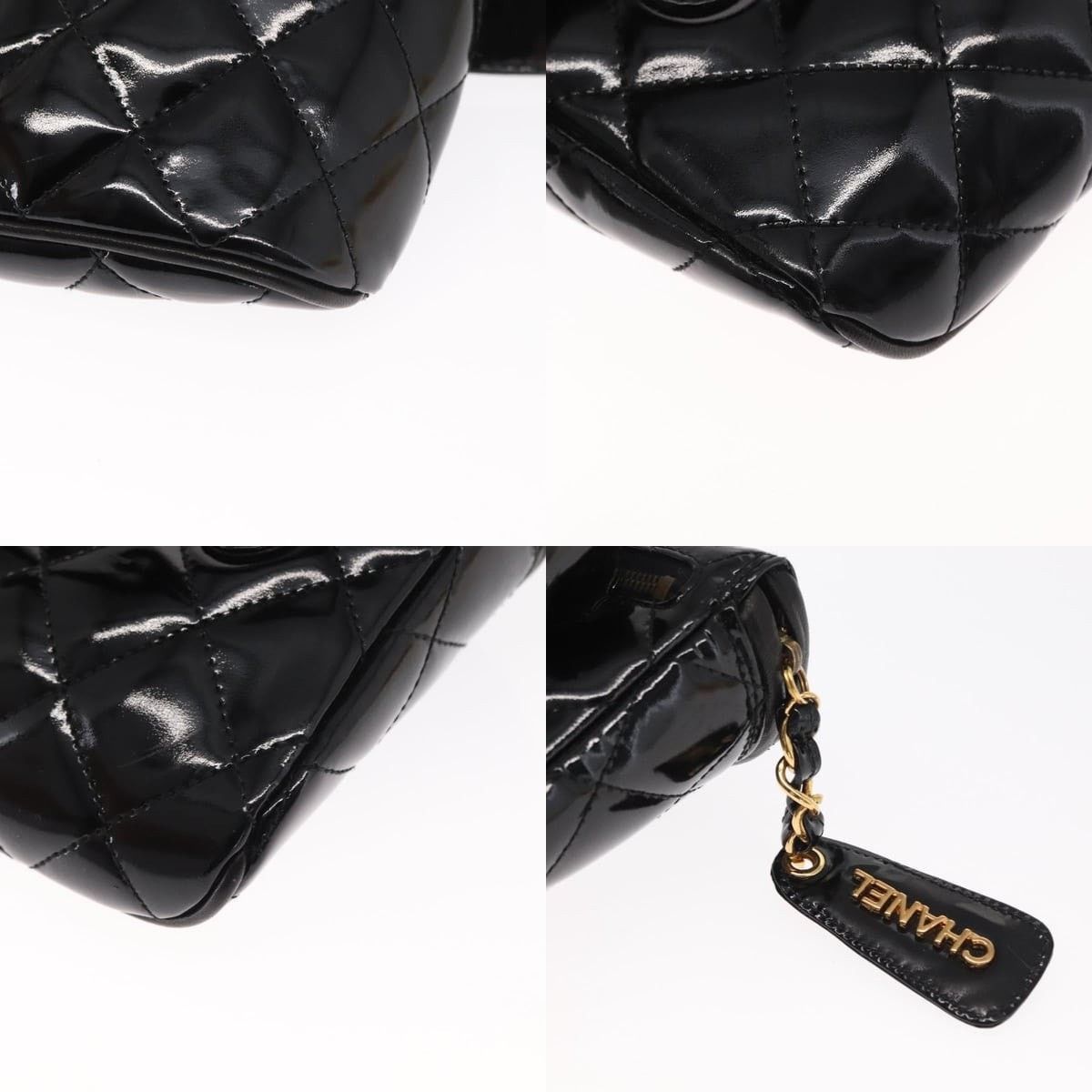 Chanel Chanel Matelasse Waist Bag Patent Leather Black Gold CC Size ONE SIZE - 5 Thumbnail