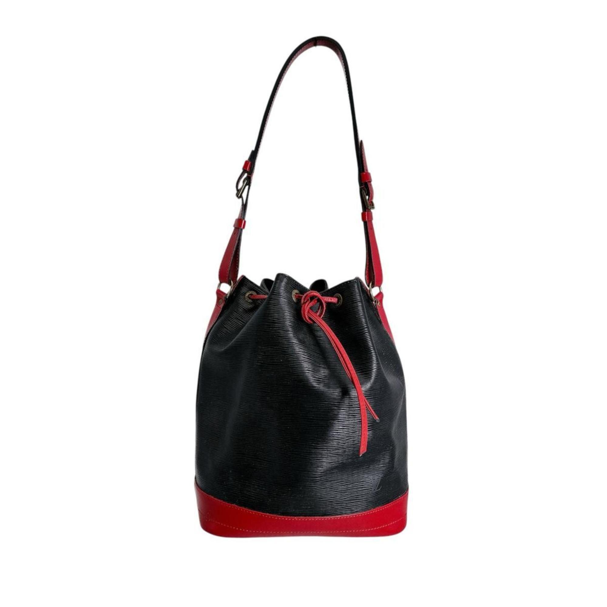 Louis Vuitton Louis Vuitton Epi Noe Shoulder Bag in Leather, M44017, Noir x Castilian Red Size ONE SIZE - 1 Thumbnail
