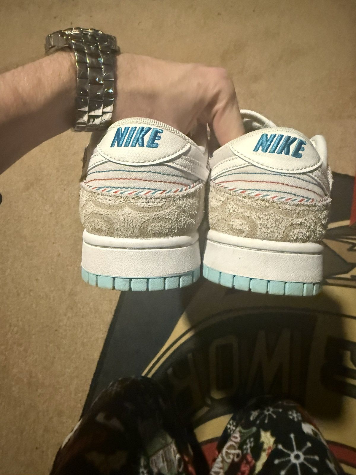 Nike Nike Dunk Low Barbershop Grey Size 9 Size US 9 / EU 42 - 2 Thumbnail