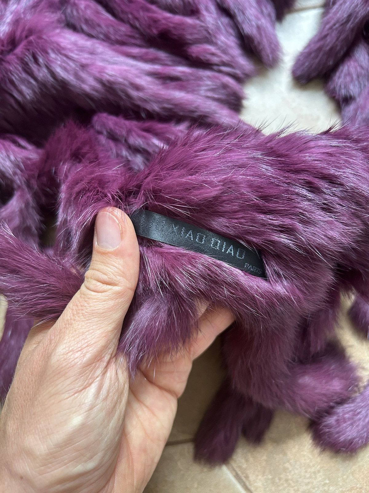 Vintage LIU XIAO QIAO Paris FUR SCARF Size ONE SIZE - 4 Thumbnail