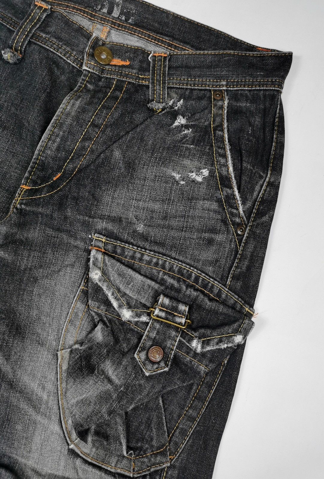 Edwin Bootcut Edwin Cargo Utility Black Jeans Size US 32 / EU 48 - 4 Thumbnail