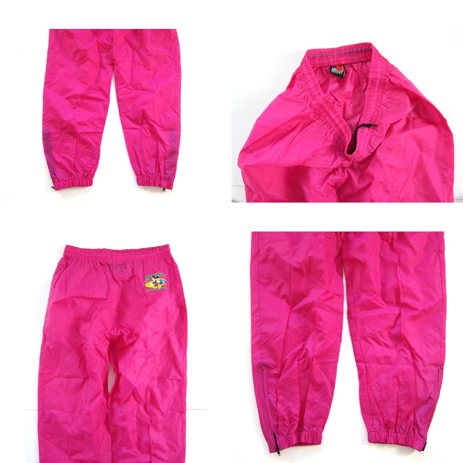 Mickey Unlimited VINTAGE Mickey Unlimited Windbreaker Pant Women L Nylon Pink 90s Jogger Wool? Size 36" / US 14 / IT 50 - 8 Thumbnail