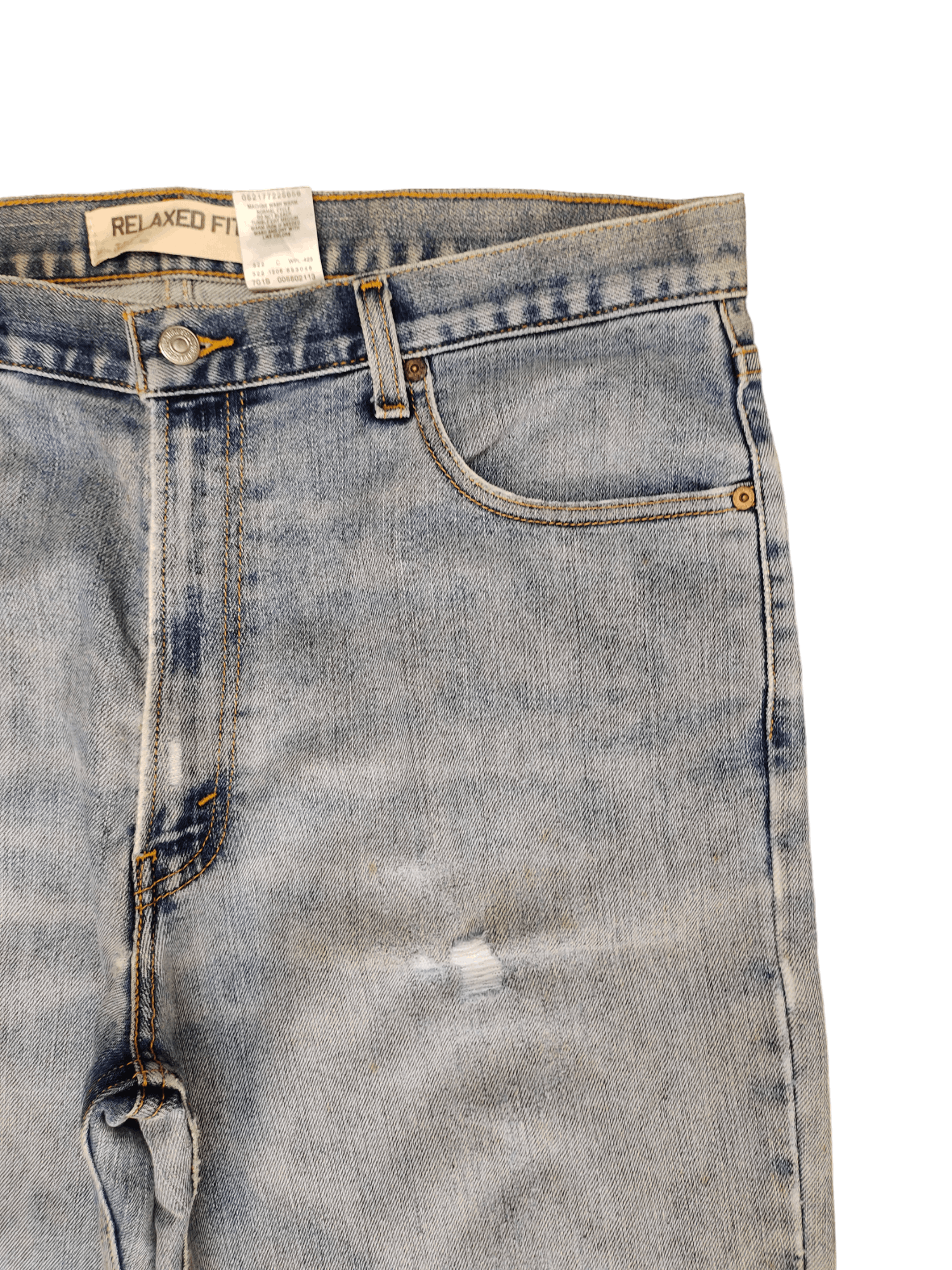 Levi's Vintage Levis 550 Light Wash Rusty Distressed Denim Jeans Size US 36 / EU 52 - 4 Thumbnail