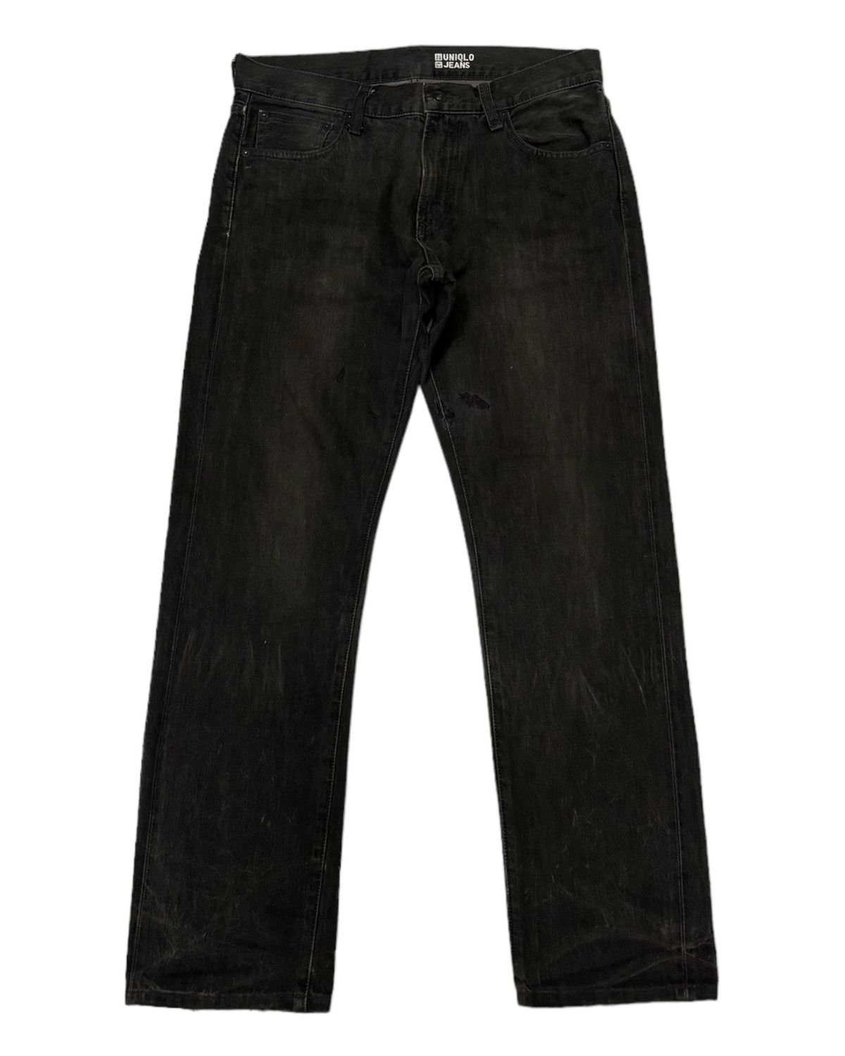 Undercover × Uniqlo 🔥UNIQLO JAPAN SELVEDGE DISTRESSED BLACK DENIM JEANS Size US 32 / EU 48 - 3 Thumbnail
