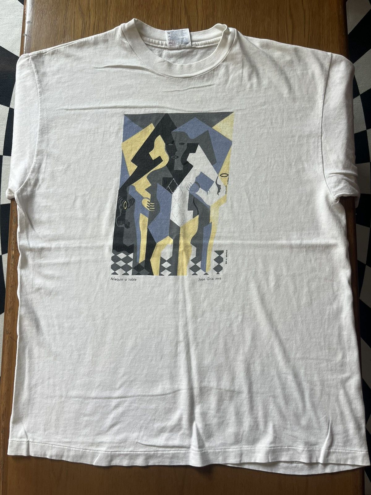 Arts & Science Vintage Arlequin a table by Juan Gris 1993’s Tshirt Size US L / EU 52-54 / 3 - 3 Thumbnail