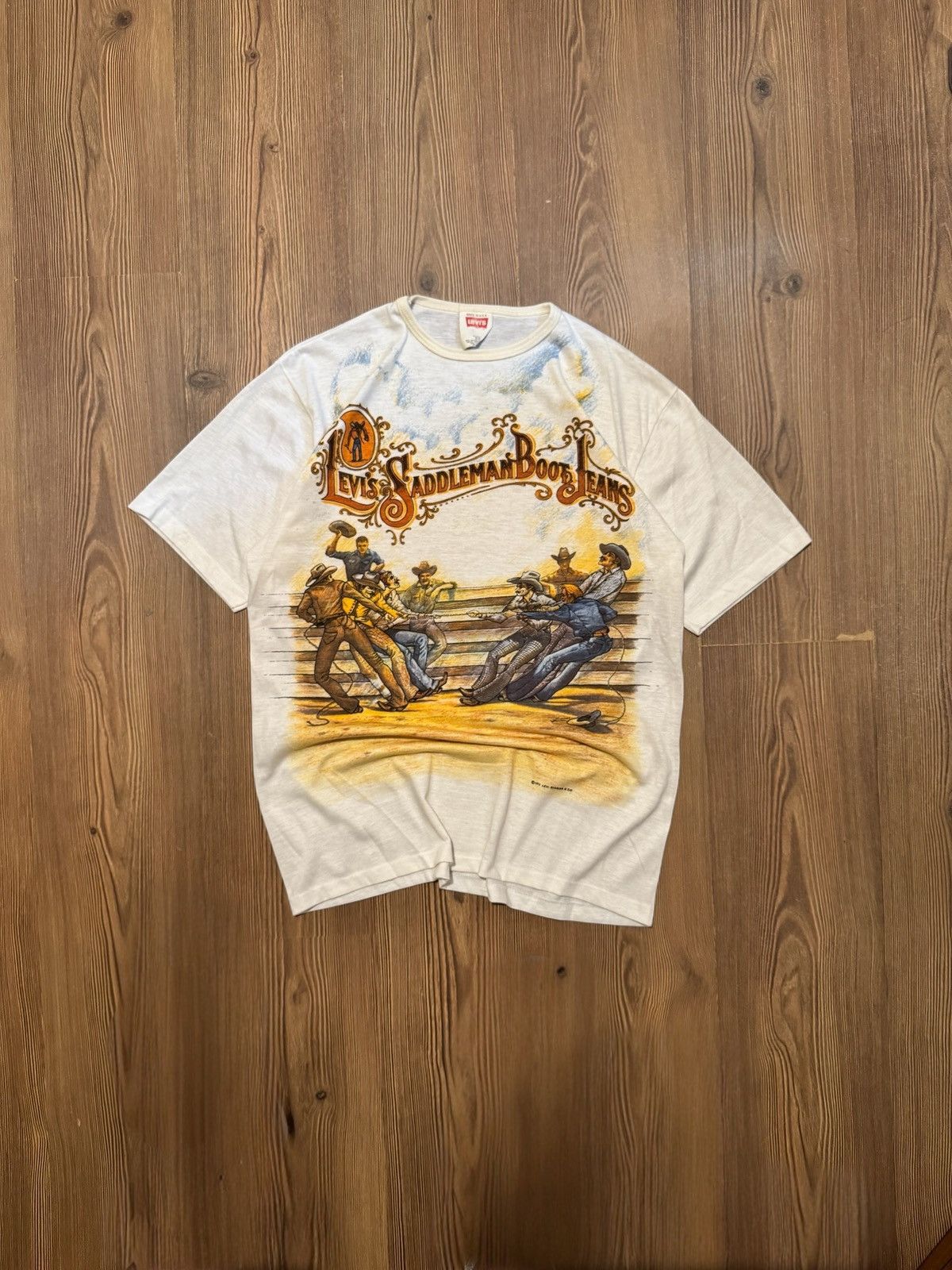 1972 Rare Levi’s Saddleman Boot Jeans T Shirt