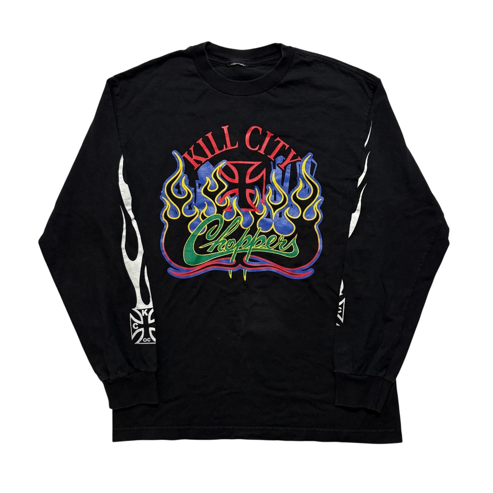 West Coast Choppers VTG Y2K West Coast Choppers Flame Hit Long Sleeve T-Shirt L Size US L / EU 52-54 / 3 - 1 Thumbnail