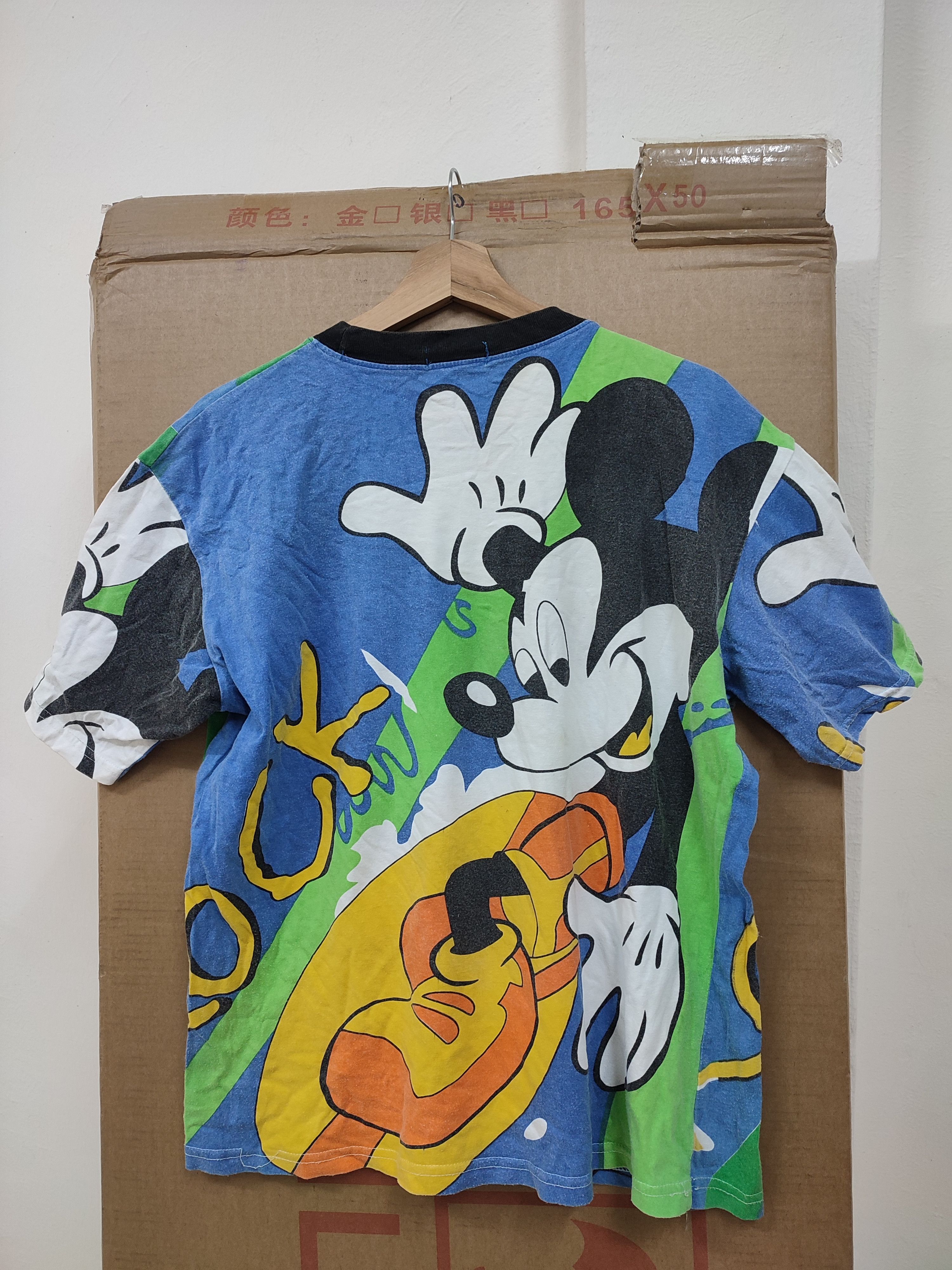 Disney 💥90s💥 MICKEY MOUSE SURFING VINTAGE TEES Size US L / EU 52-54 / 3 - 8 Thumbnail