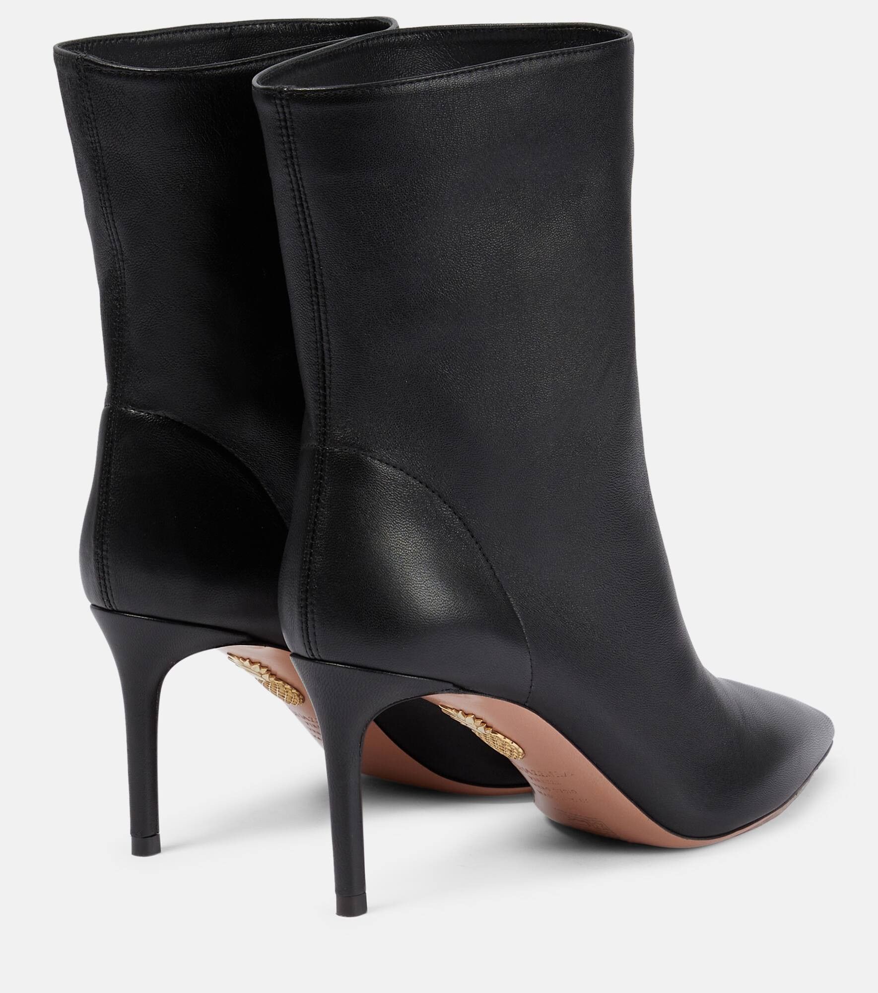 Aquazzura o1y0625 Ankle Boots in Black Size US 8.5 / IT 38.5 - 3 Thumbnail